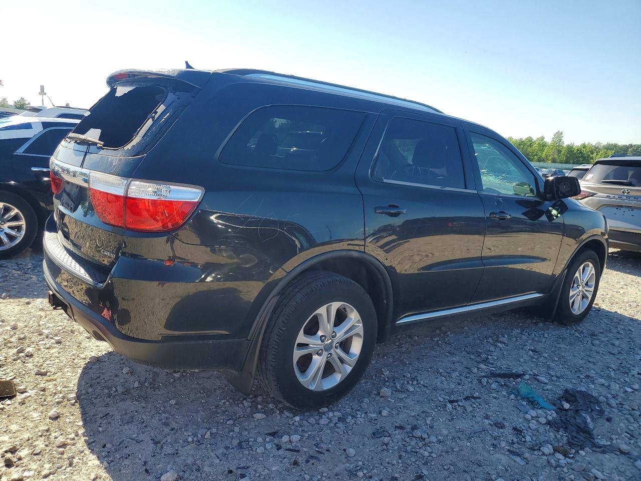 2012 Dodge Durango Crew Black vin: 1C4RDJDG4CC153251