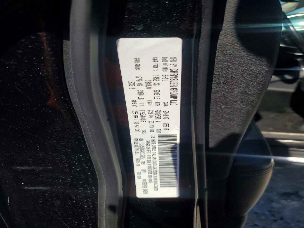2012 Dodge Durango Crew Black vin: 1C4RDJDG4CC153251
