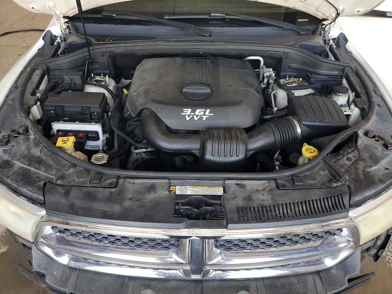 2012 Dodge Durango Crew White vin: 1C4RDJDG4CC153654