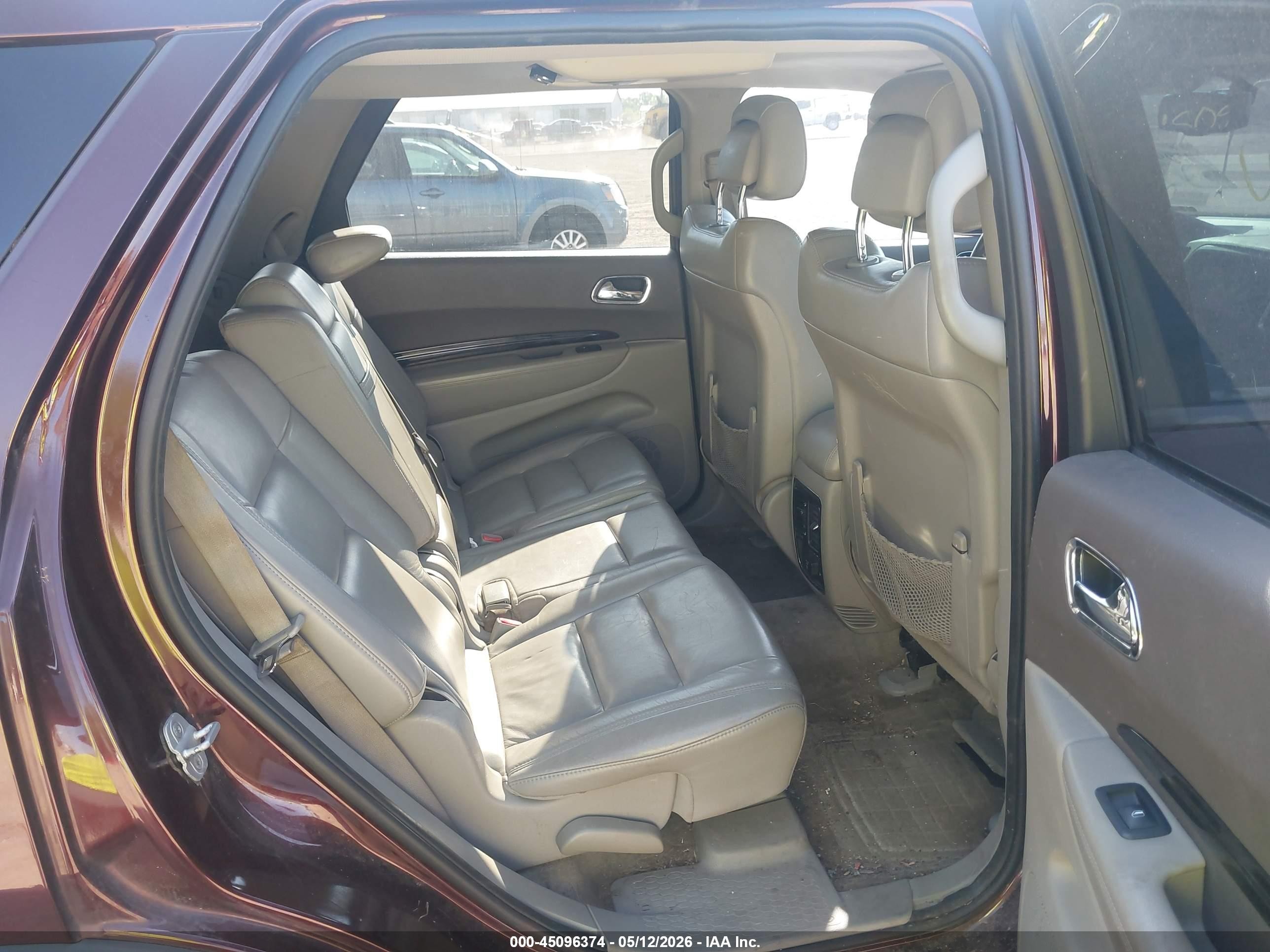 2012 Dodge Durango Crew Maroon vin: 1C4RDJDG4CC337119