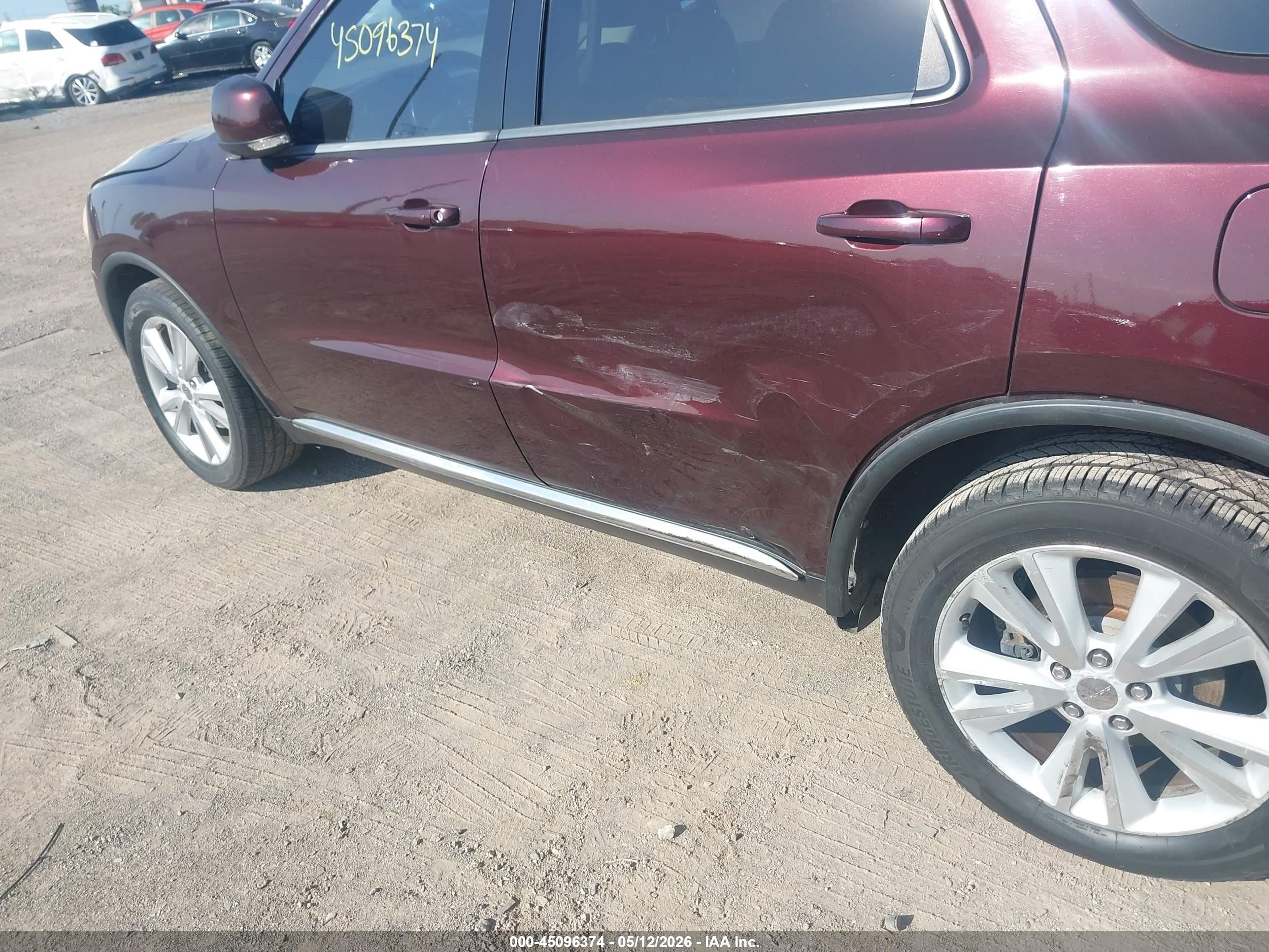 2012 Dodge Durango Crew Maroon vin: 1C4RDJDG4CC337119