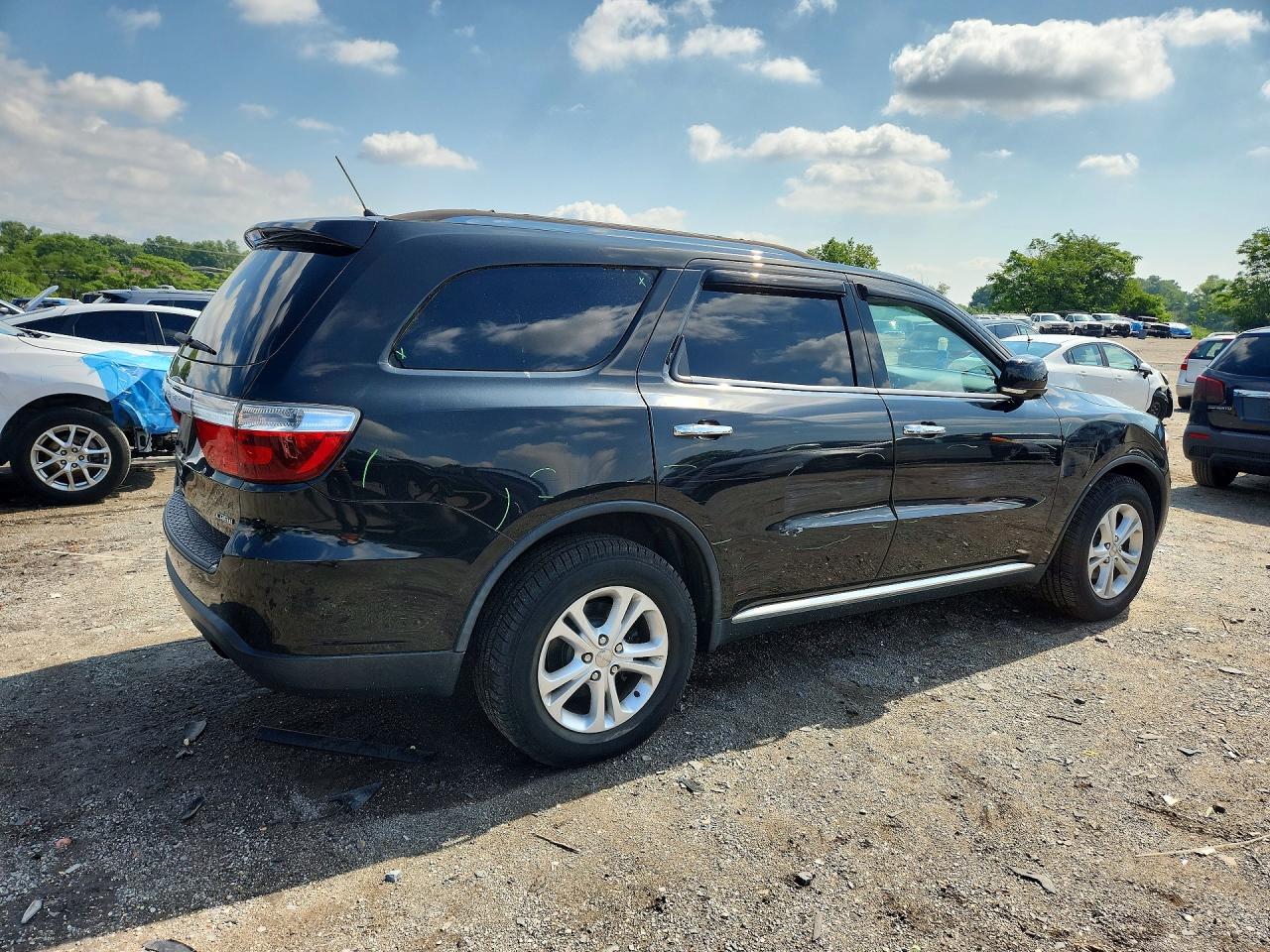 2013 Dodge Durango Crew Black vin: 1C4RDJDG4DC690008