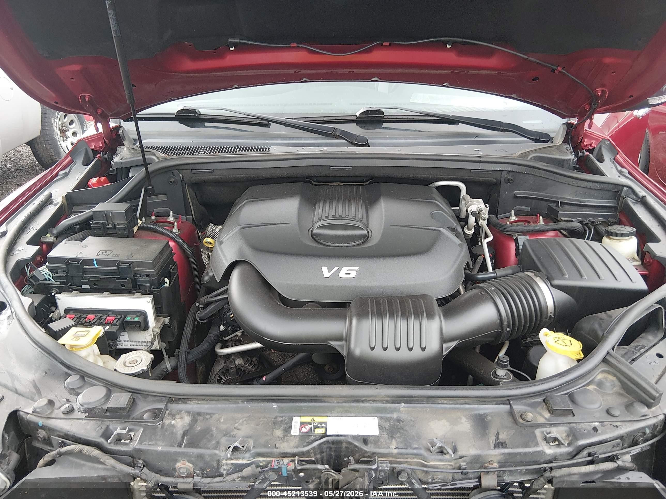 2013 Dodge Durango Crew Red vin: 1C4RDJDG4DC700911