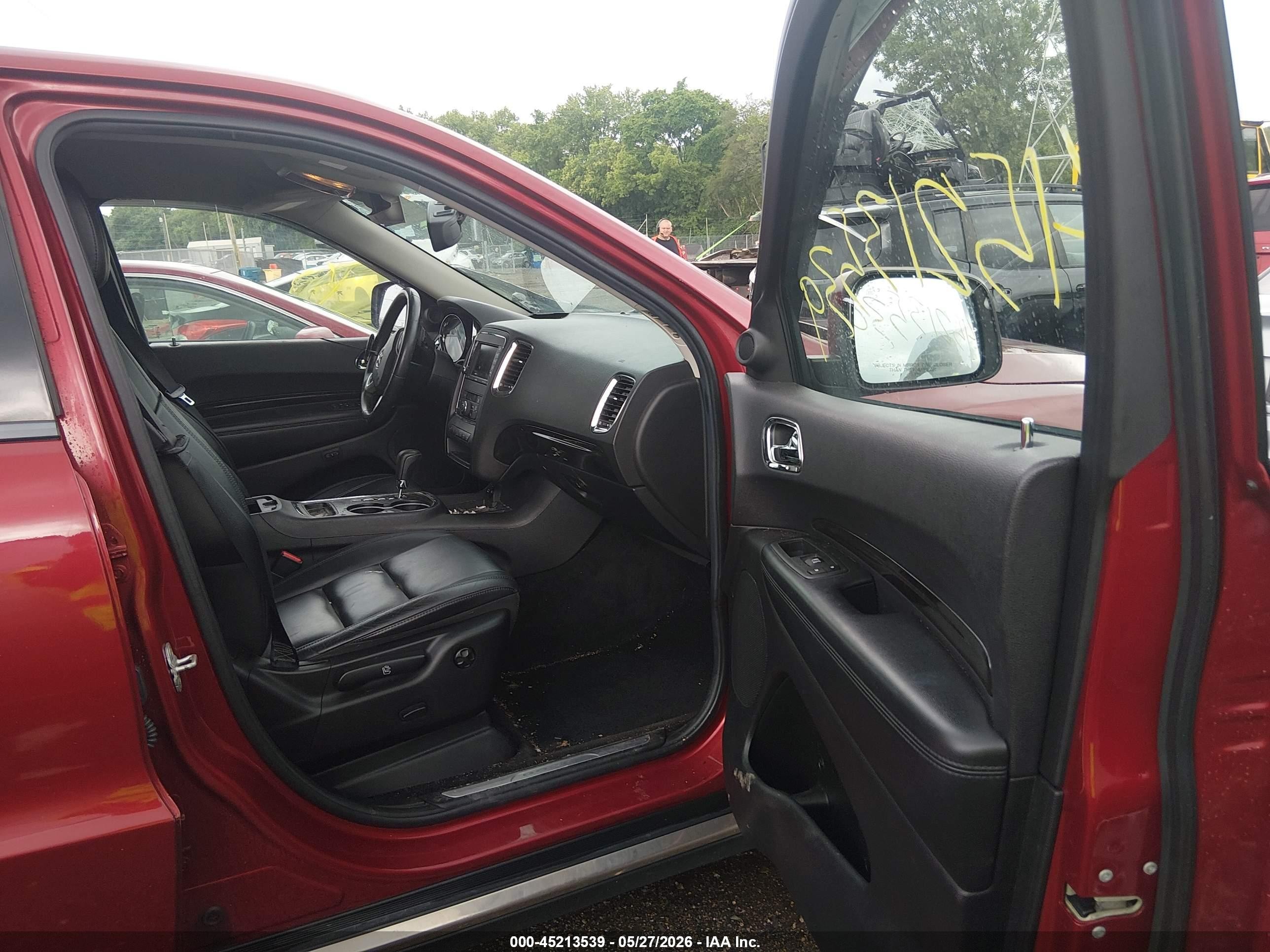 2013 Dodge Durango Crew Red vin: 1C4RDJDG4DC700911