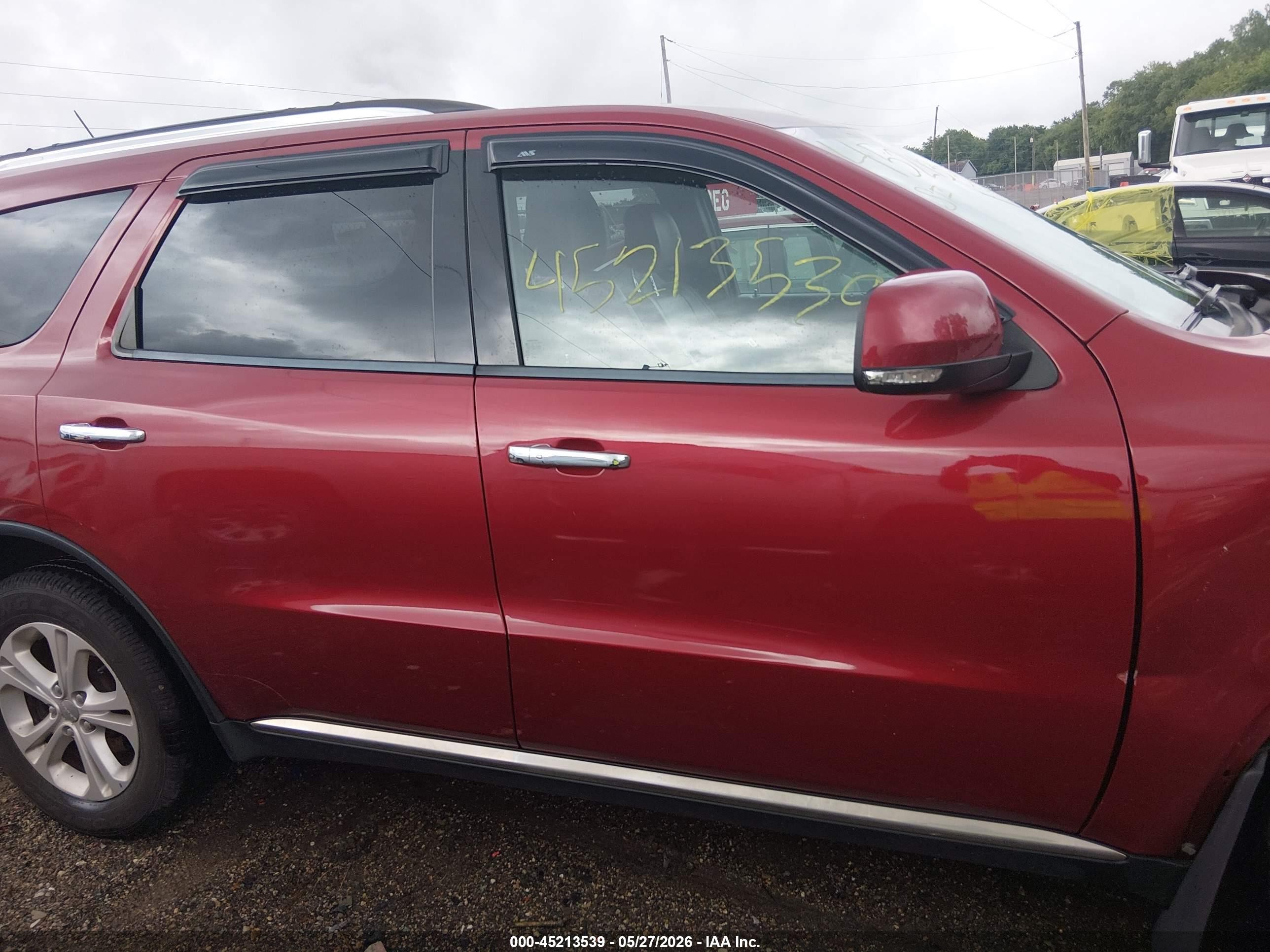 2013 Dodge Durango Crew Red vin: 1C4RDJDG4DC700911