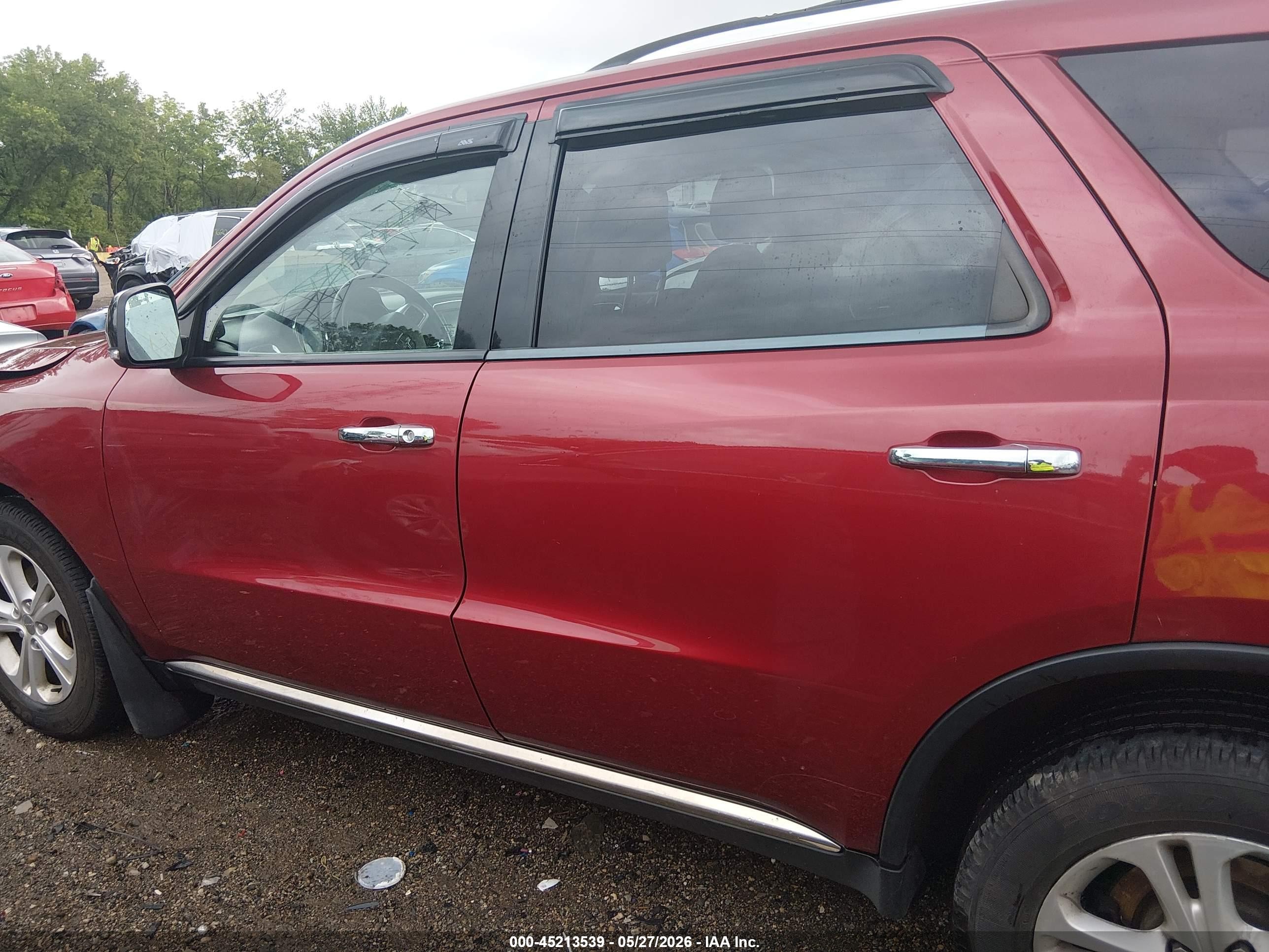 2013 Dodge Durango Crew Red vin: 1C4RDJDG4DC700911