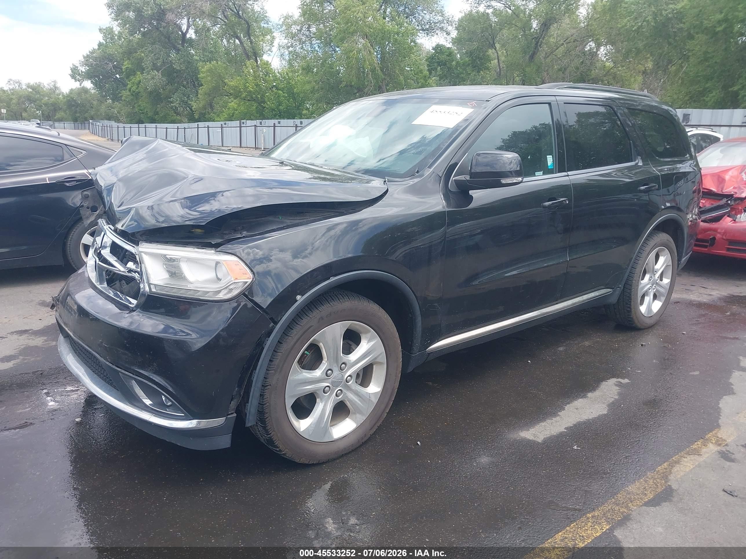 2014 Dodge Durango Limited Черный vin: 1C4RDJDG4EC351833