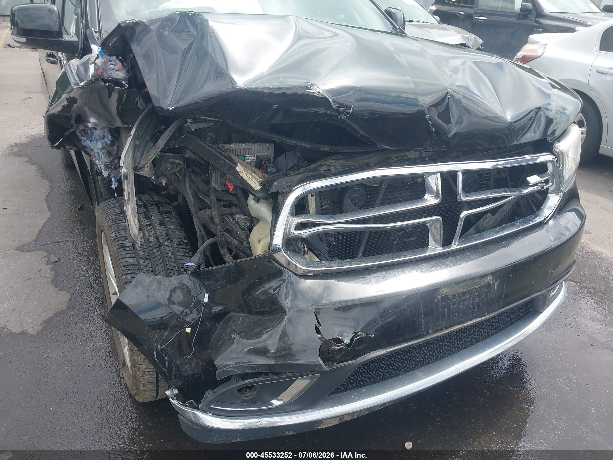 2014 Dodge Durango Limited Черный vin: 1C4RDJDG4EC351833