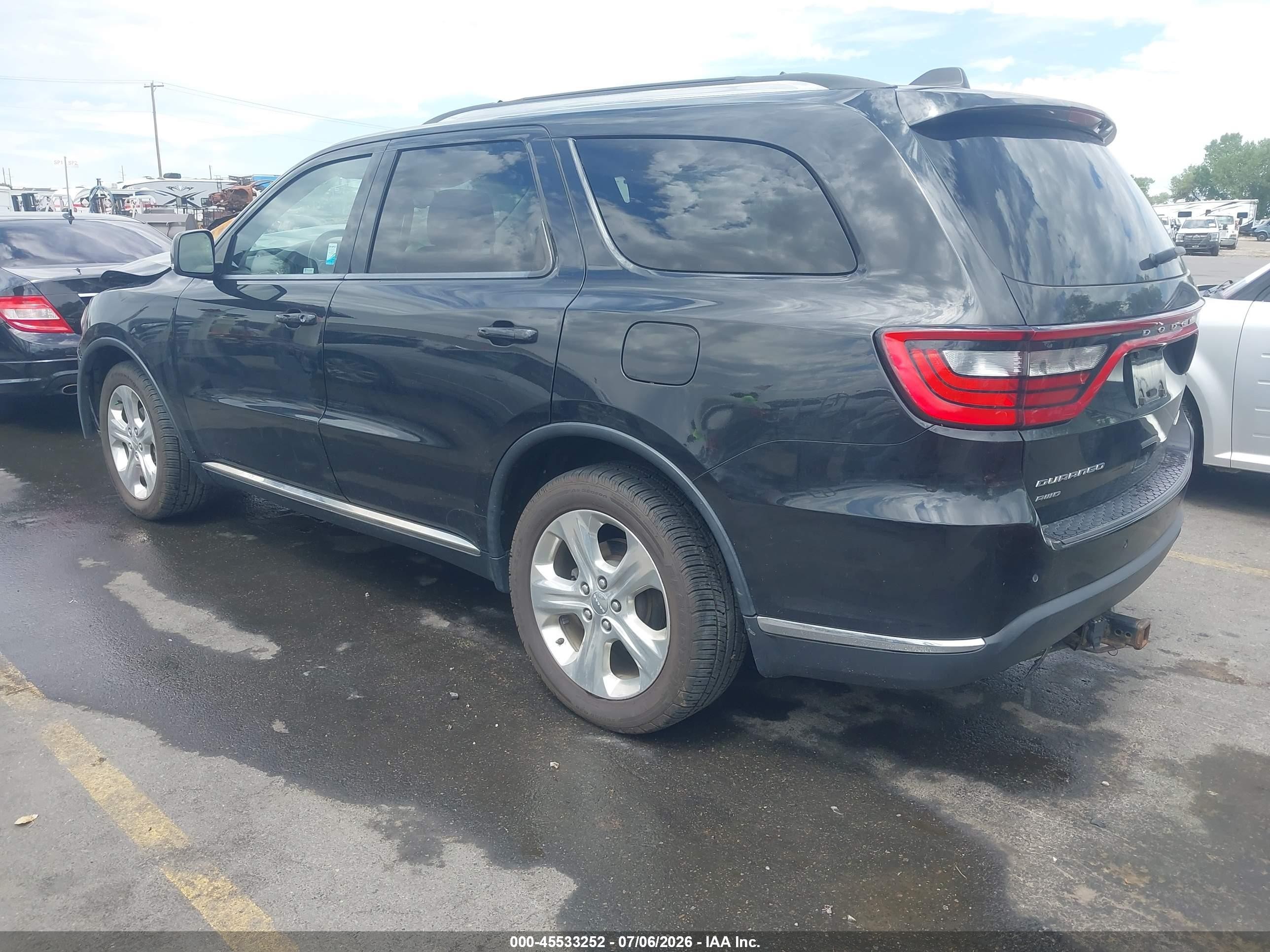 2014 Dodge Durango Limited Черный vin: 1C4RDJDG4EC351833