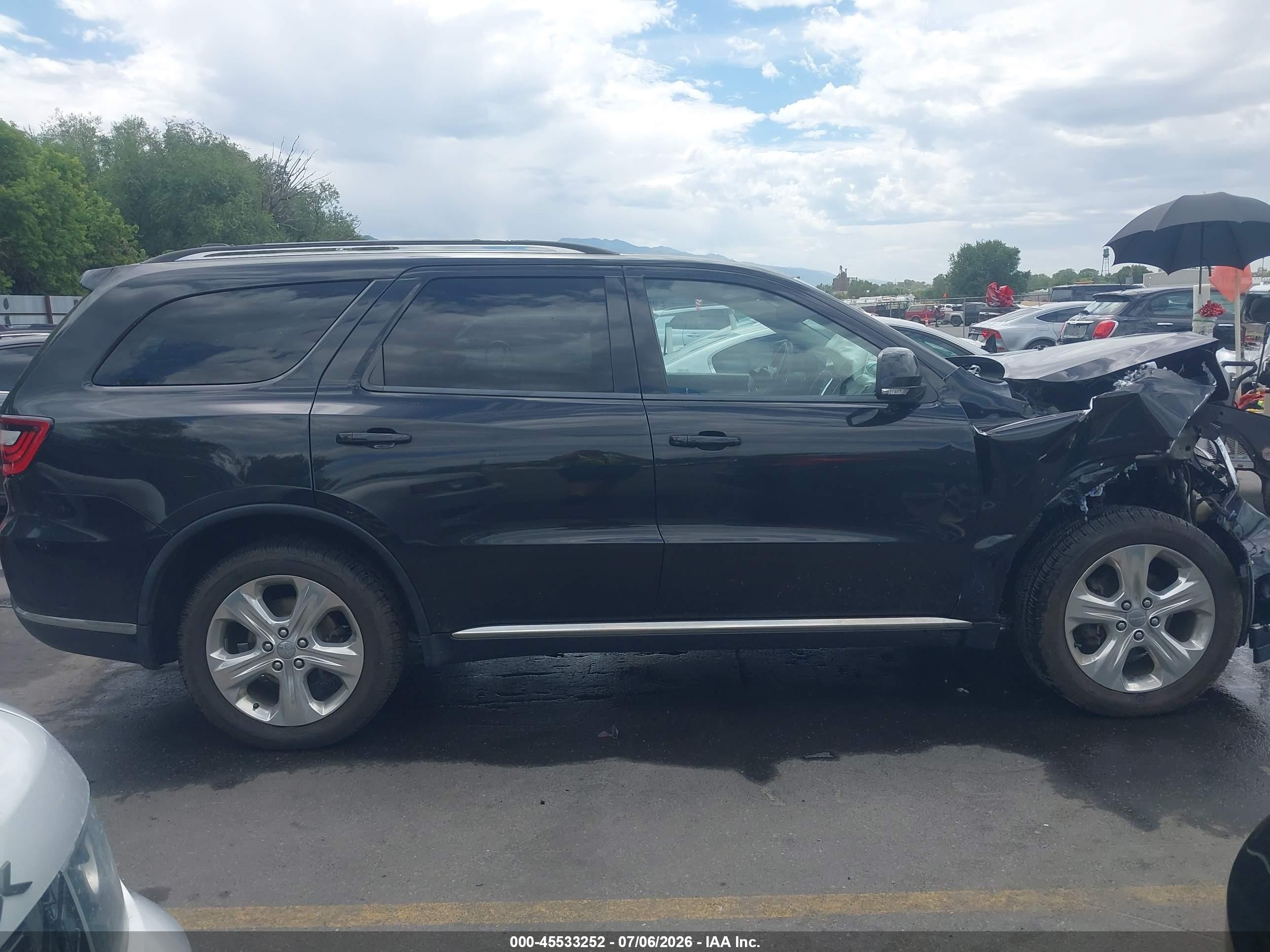 2014 Dodge Durango Limited Черный vin: 1C4RDJDG4EC351833