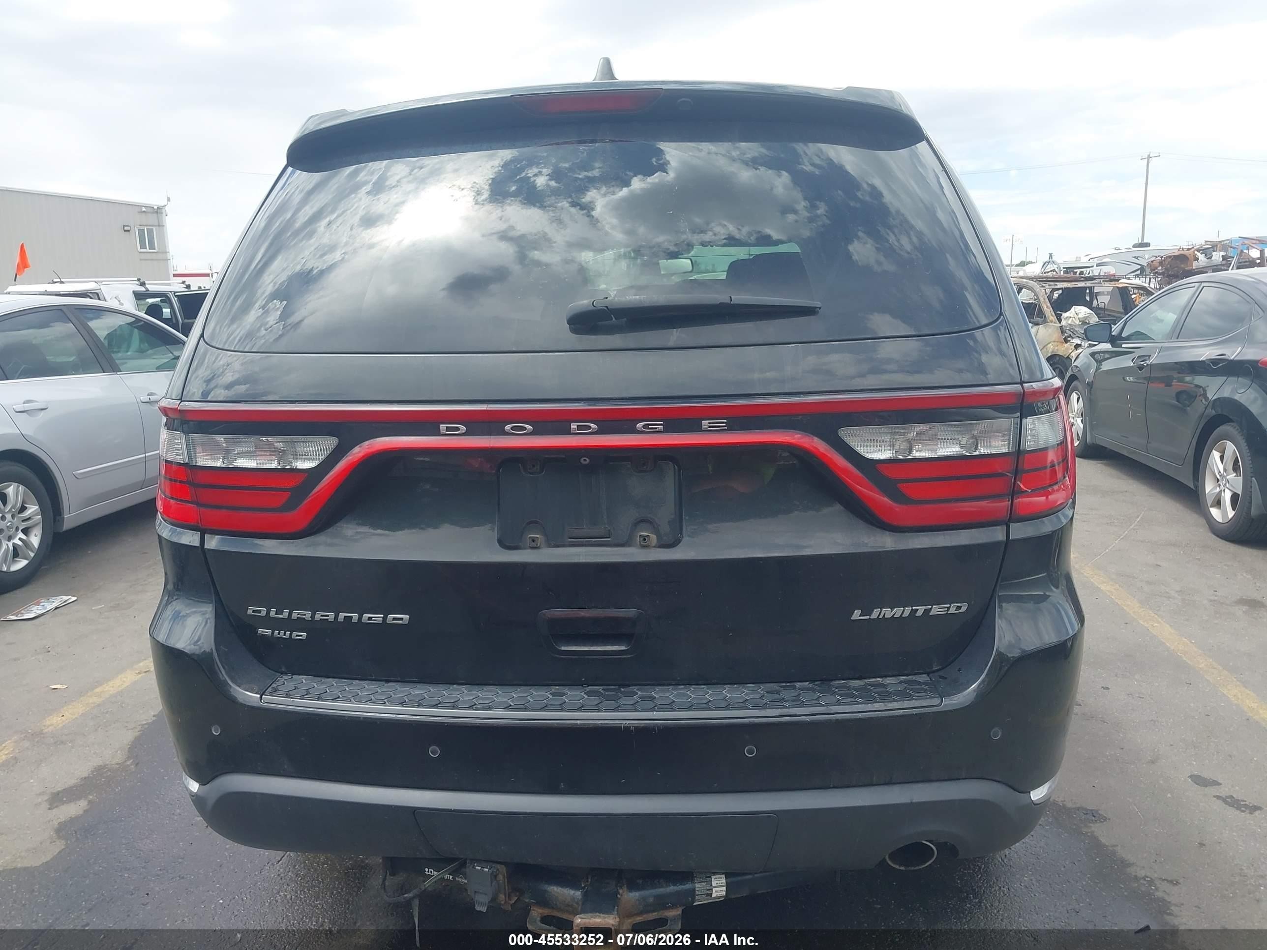 2014 Dodge Durango Limited Черный vin: 1C4RDJDG4EC351833