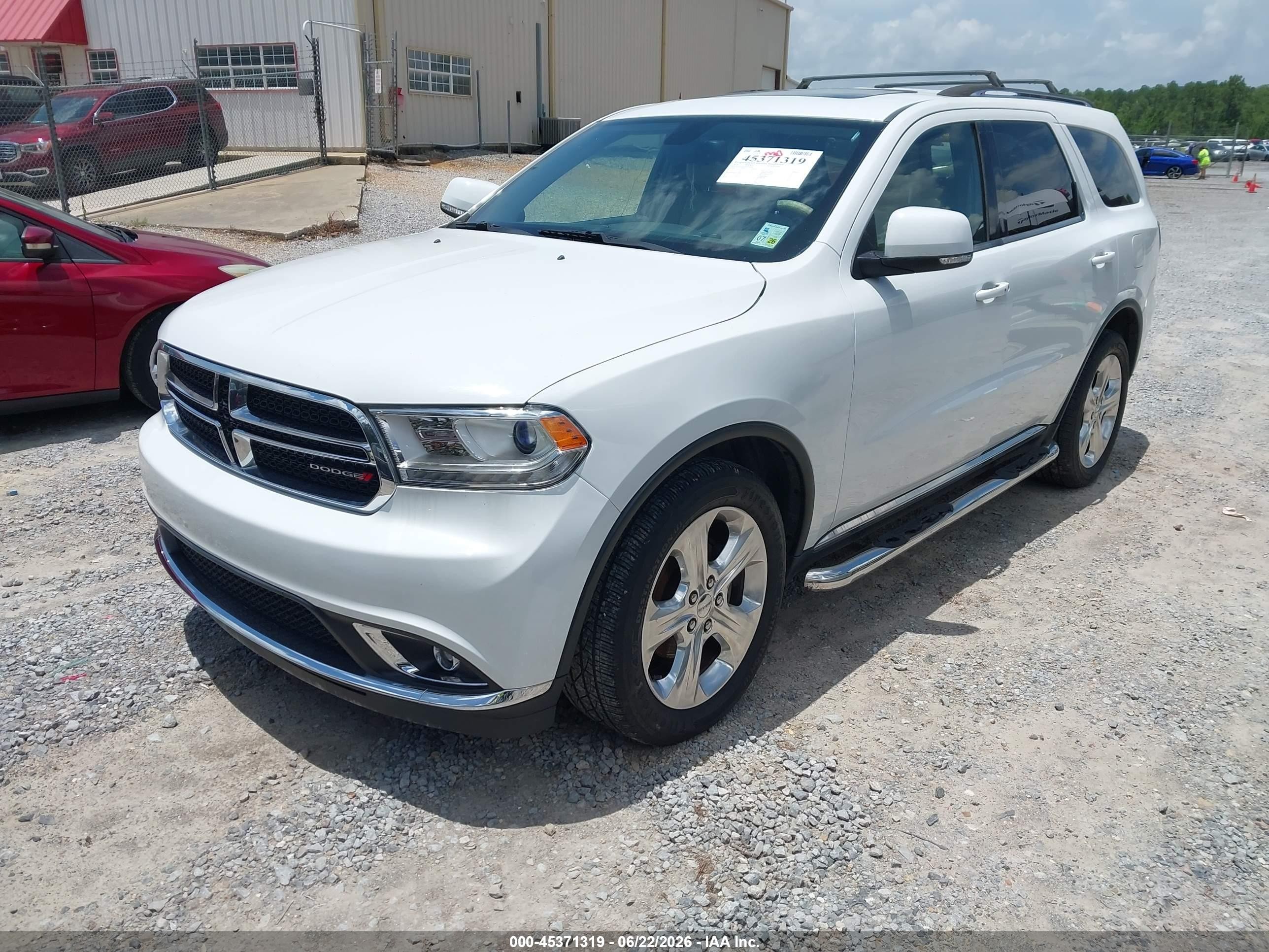 2014 Dodge Durango Limited White vin: 1C4RDJDG4EC973395