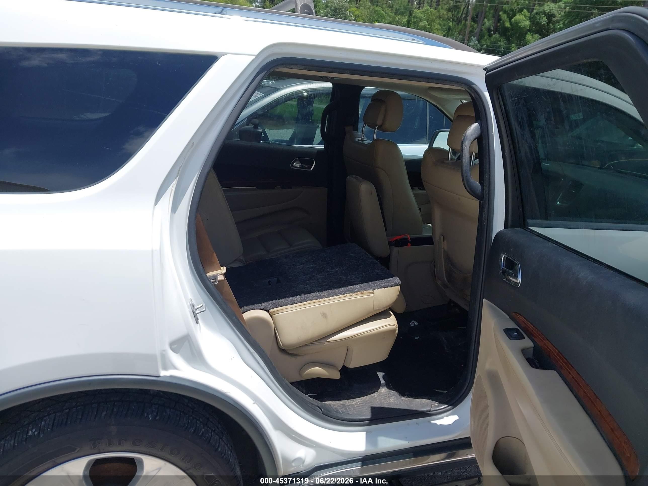 2014 Dodge Durango Limited White vin: 1C4RDJDG4EC973395