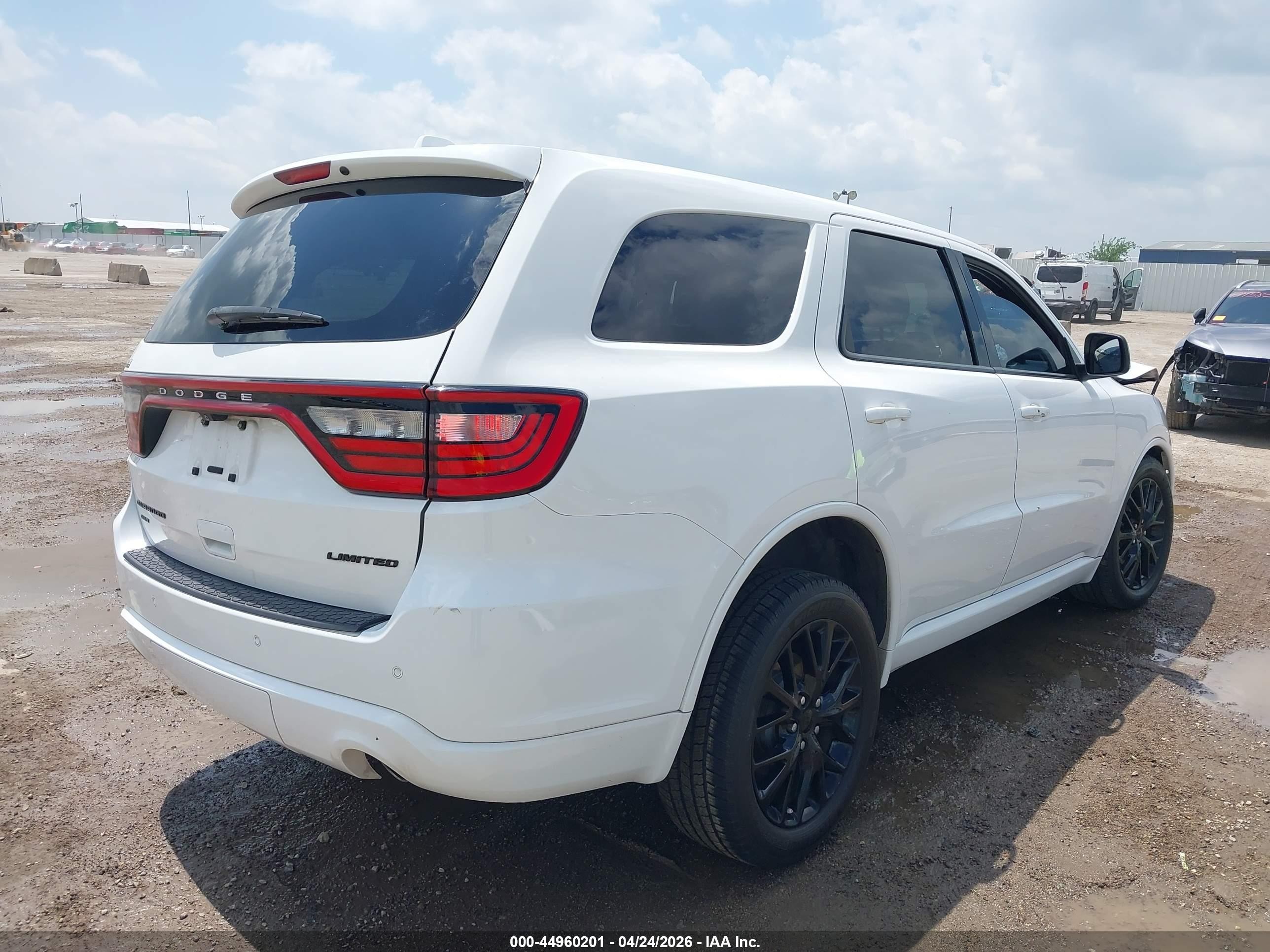 2015 Dodge Durango Limited White vin: 1C4RDJDG4FC169907