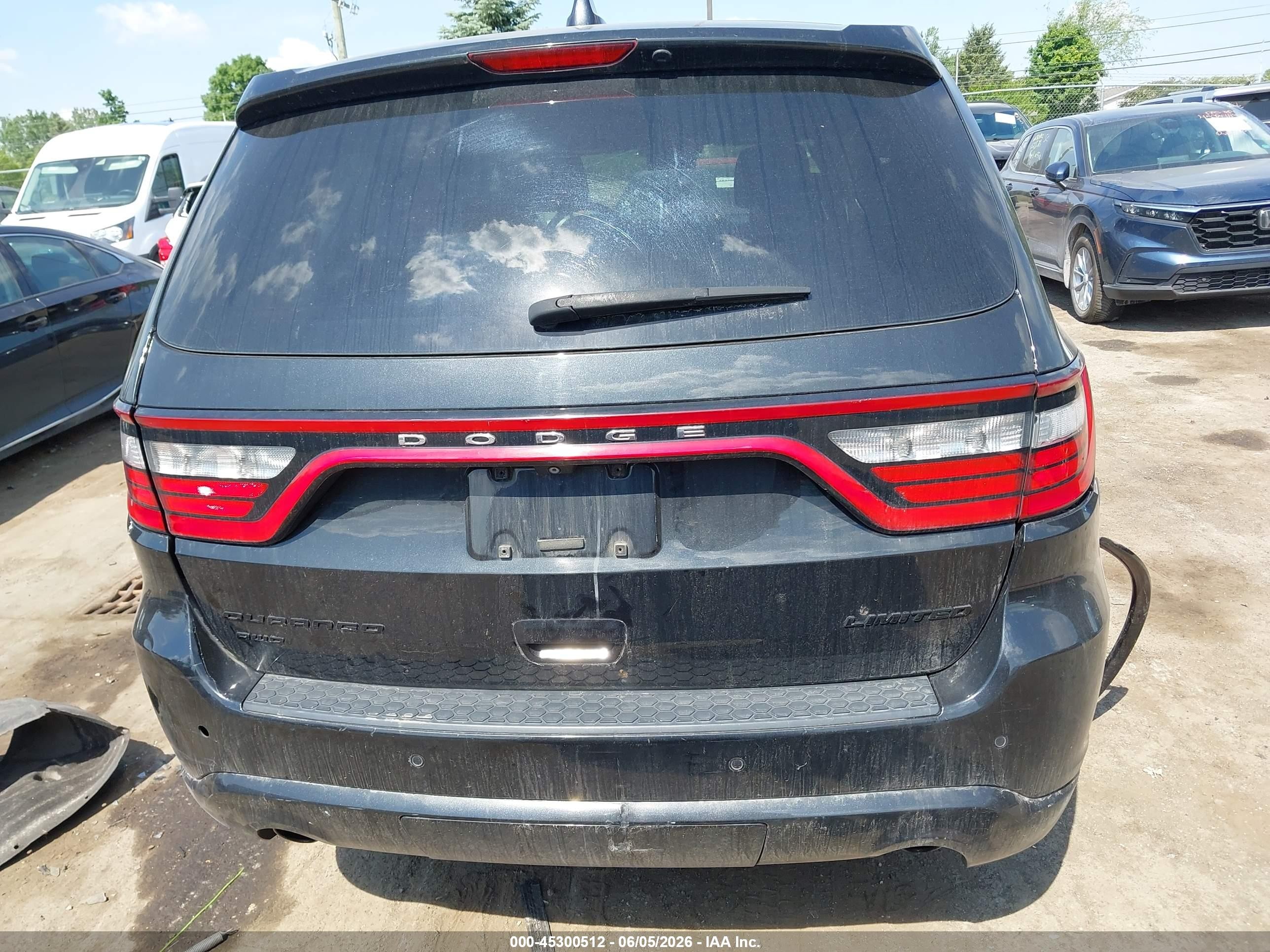 2015 Dodge Durango Limited Black vin: 1C4RDJDG4FC703570