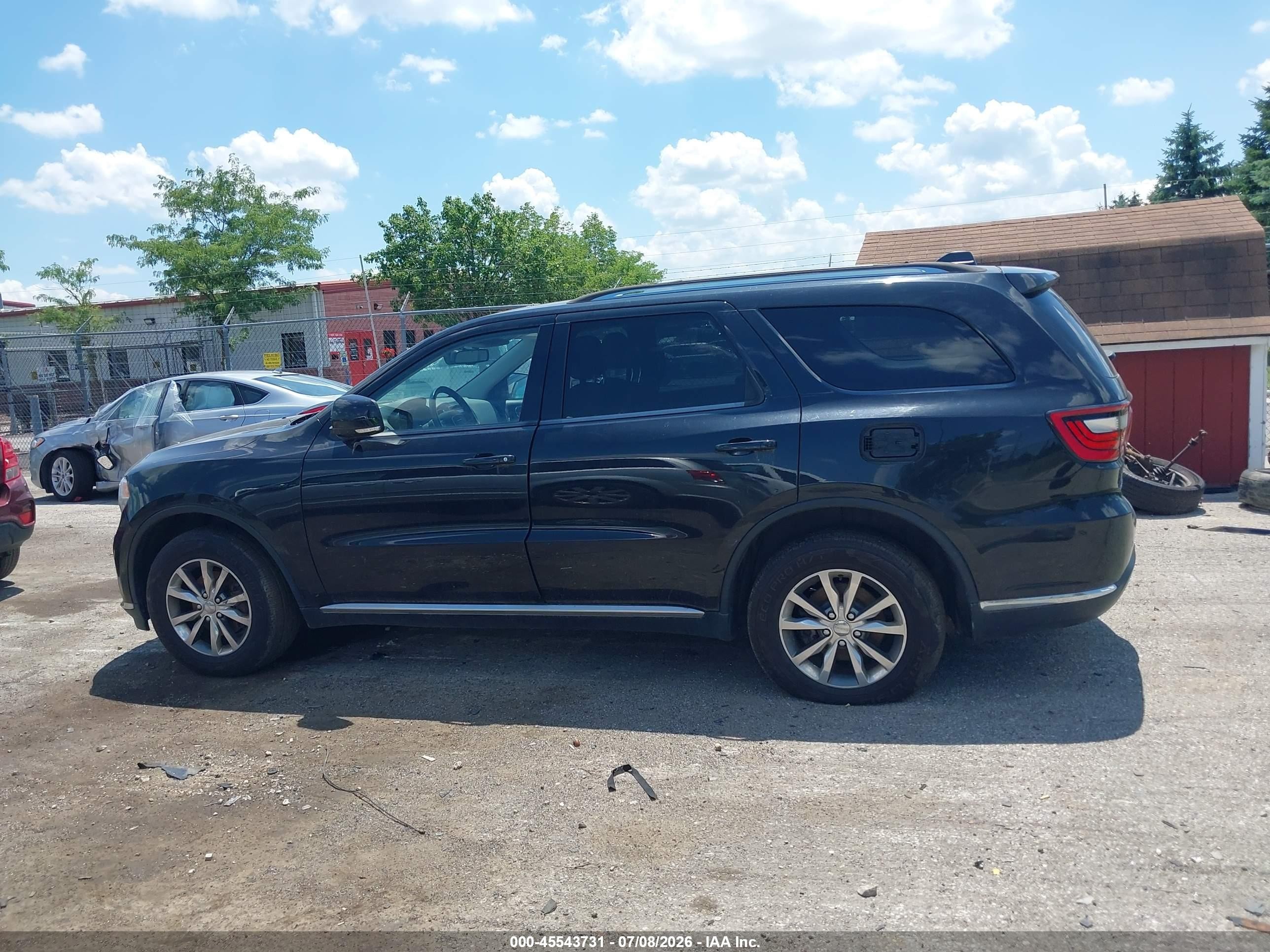 2015 Dodge Durango Limited Black vin: 1C4RDJDG4FC834451