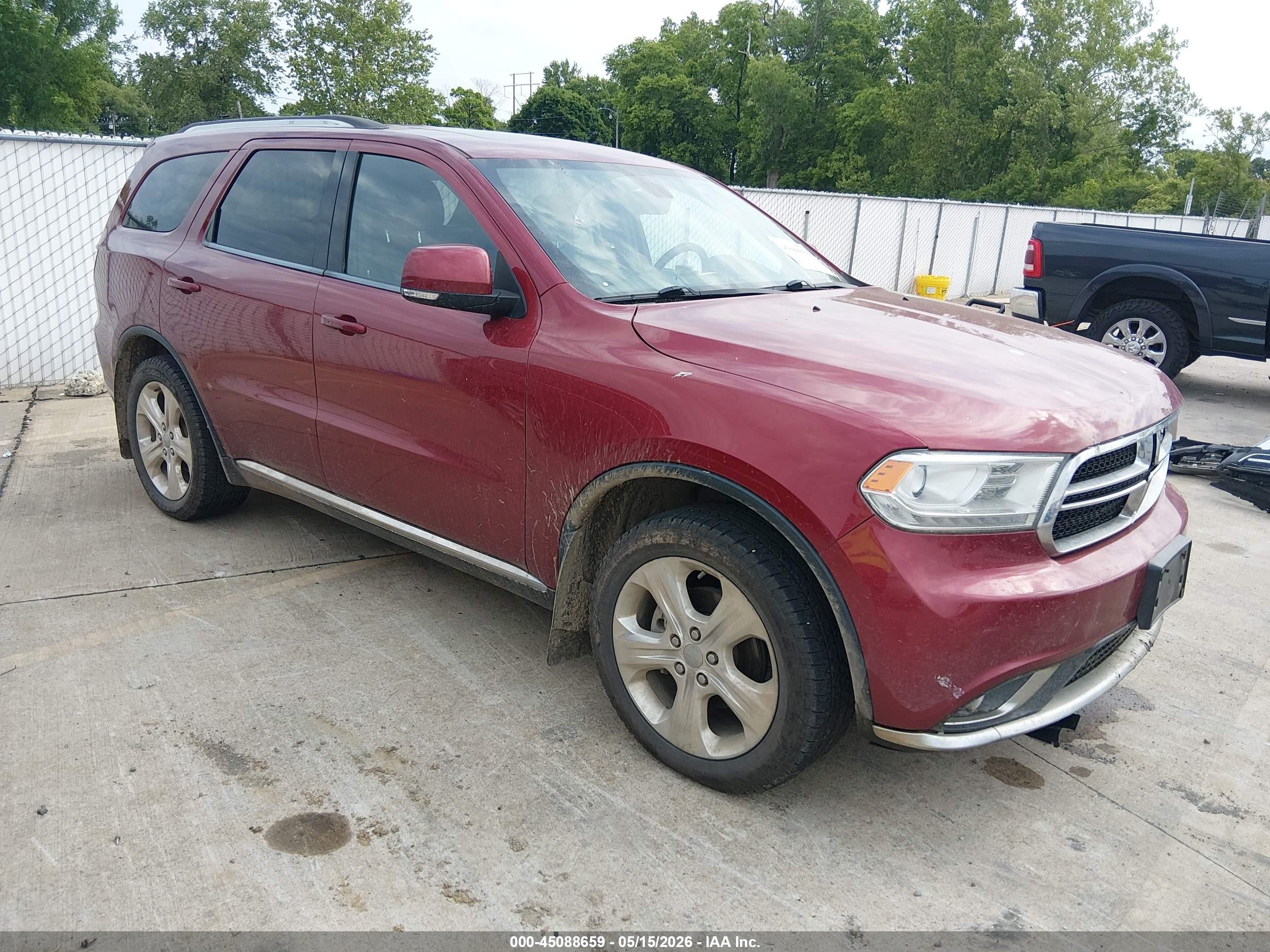 2015 Dodge Durango Limited Red vin: 1C4RDJDG4FC851461