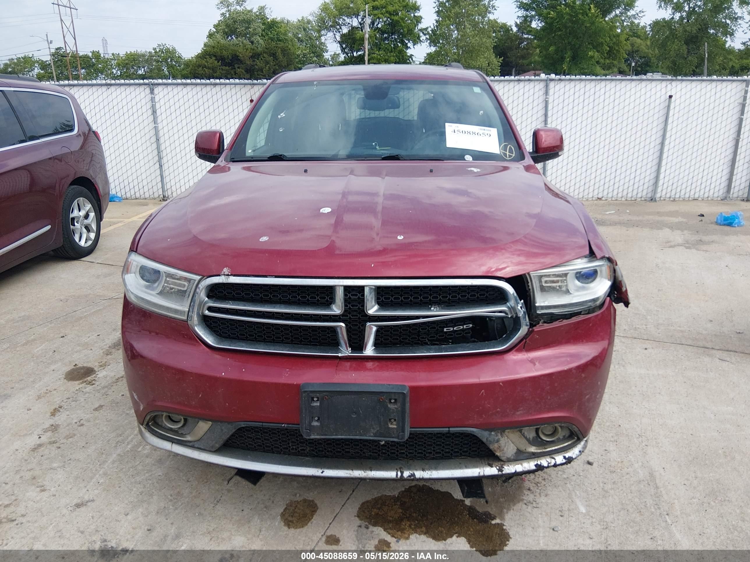 2015 Dodge Durango Limited Red vin: 1C4RDJDG4FC851461