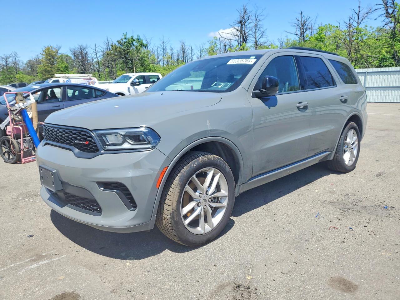 2024 Dodge Durango Gt Серый vin: 1C4RDJDG4RC143750