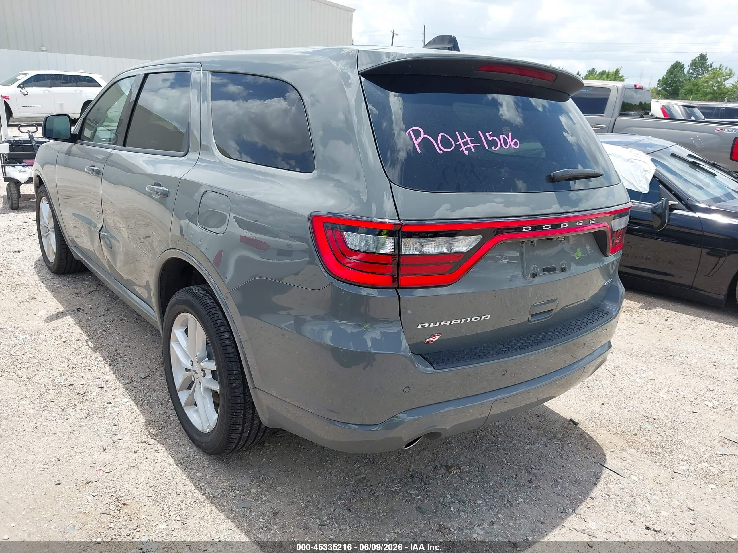 2026 Dodge Durango Gt Awd Gray vin: 1C4RDJDG4TC265175