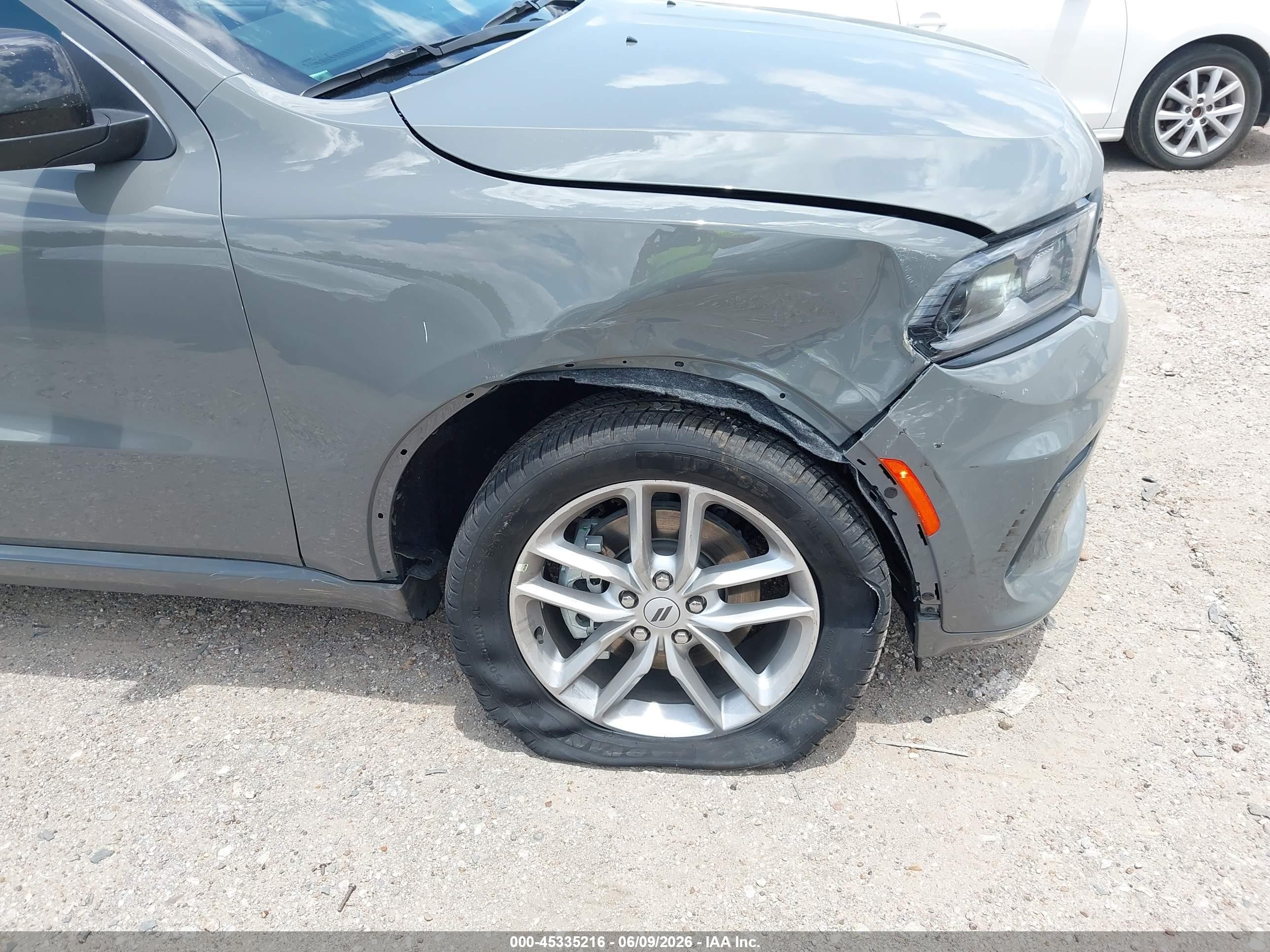 2026 Dodge Durango Gt Awd Gray vin: 1C4RDJDG4TC265175