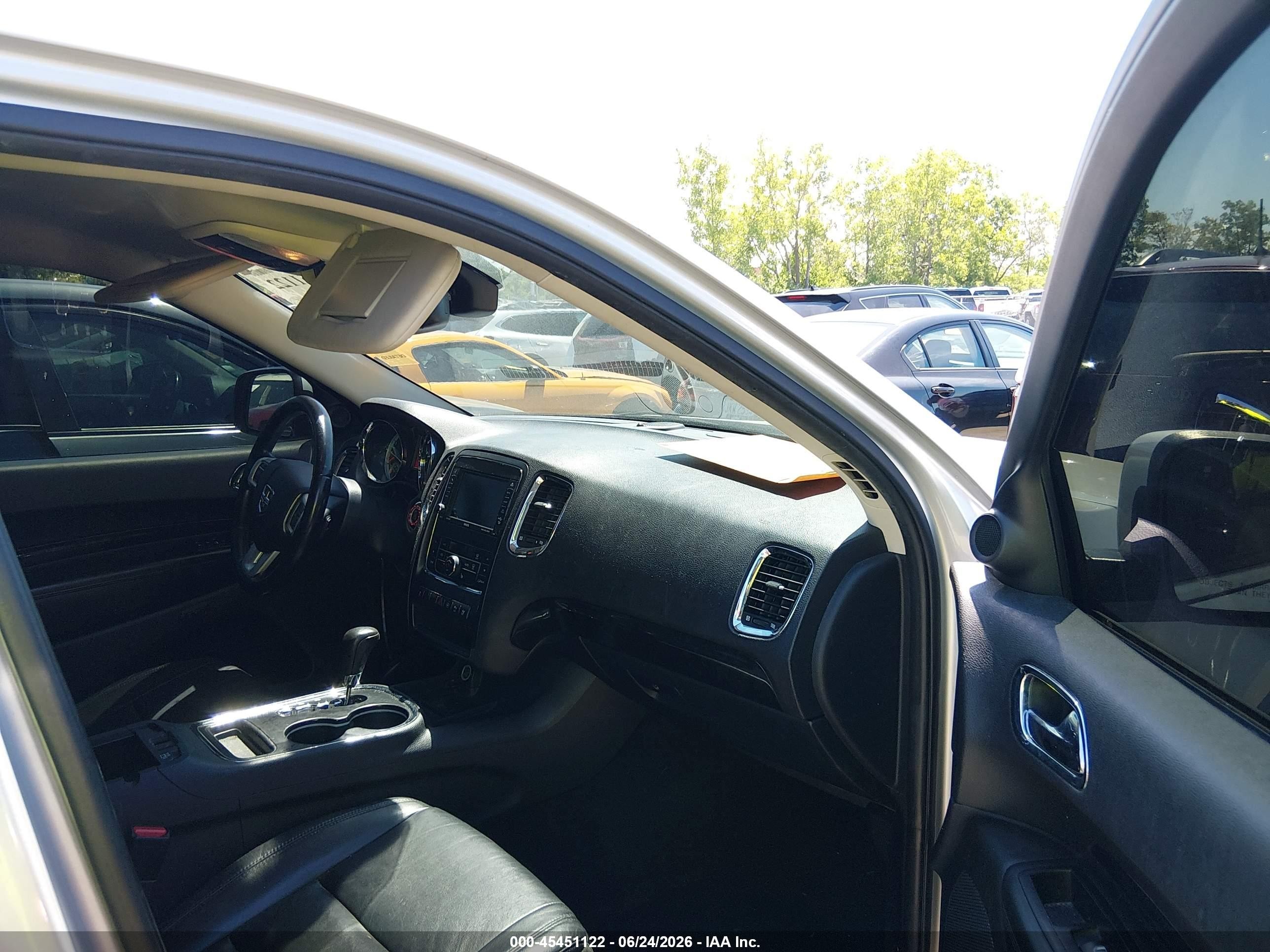 2012 Dodge Durango Crew Silver vin: 1C4RDJDG5CC181141