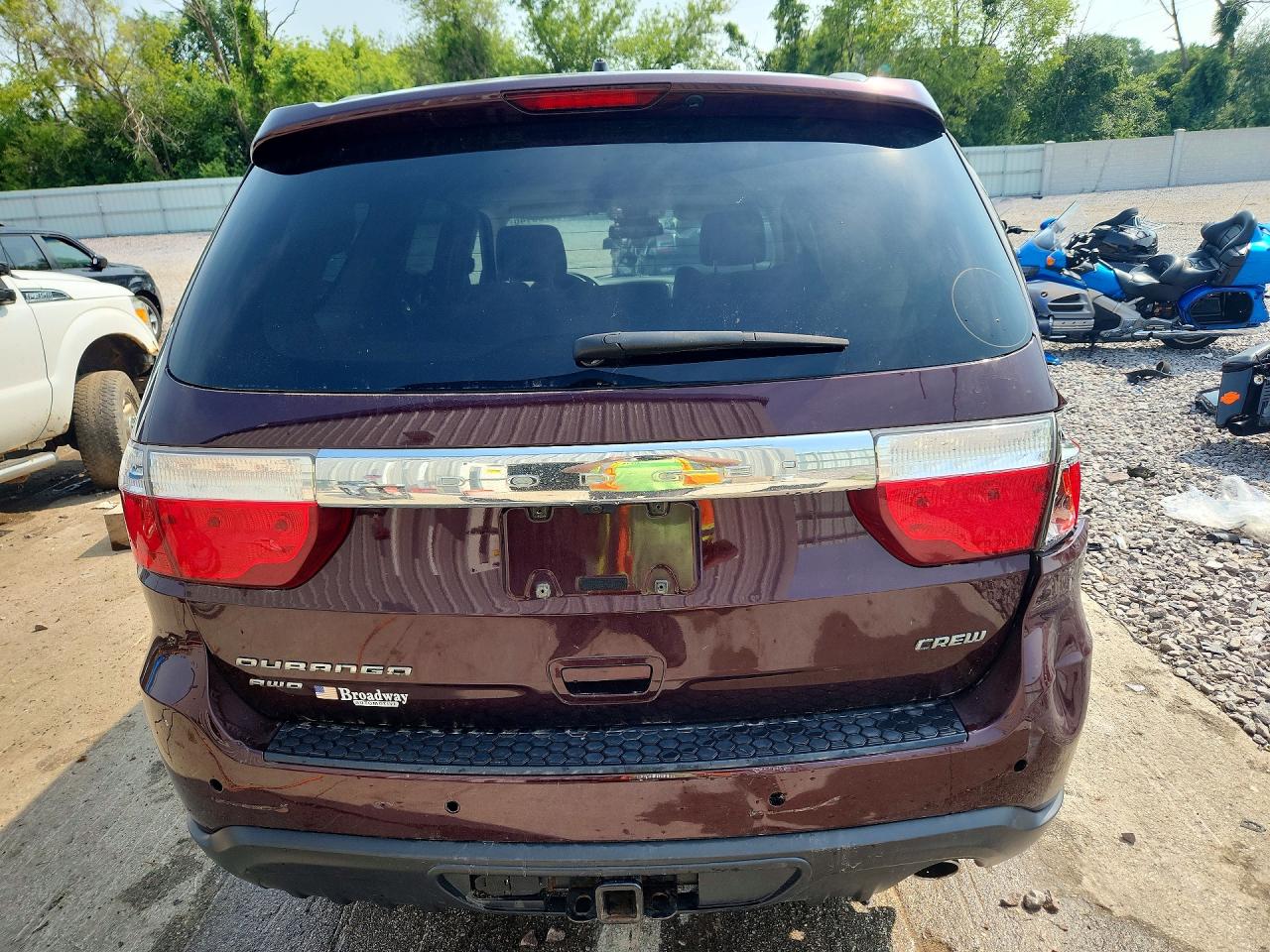 2012 Dodge Durango Crew Burgundy vin: 1C4RDJDG5CC308602