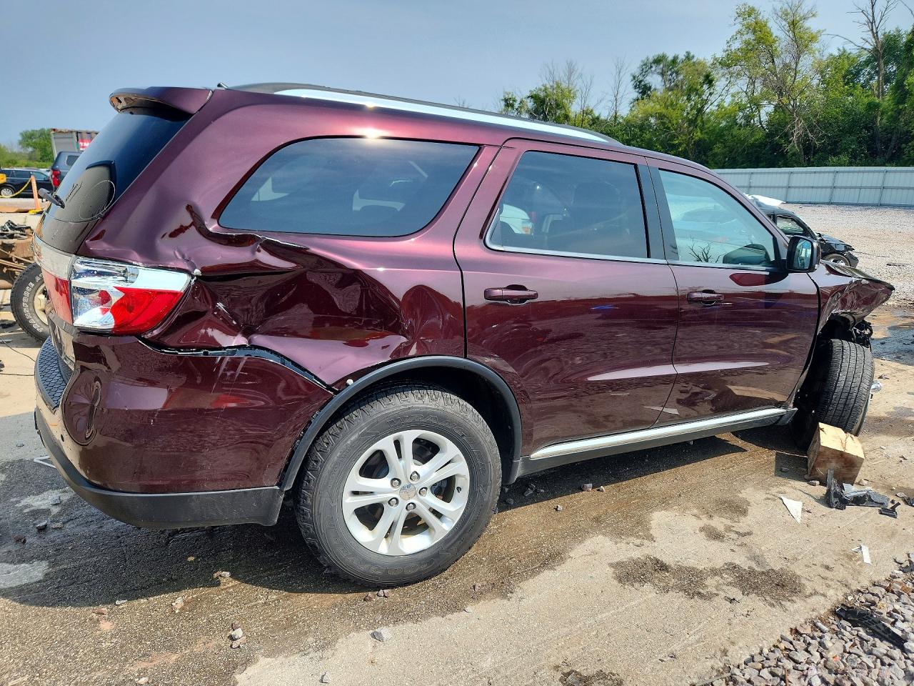 2012 Dodge Durango Crew Burgundy vin: 1C4RDJDG5CC308602