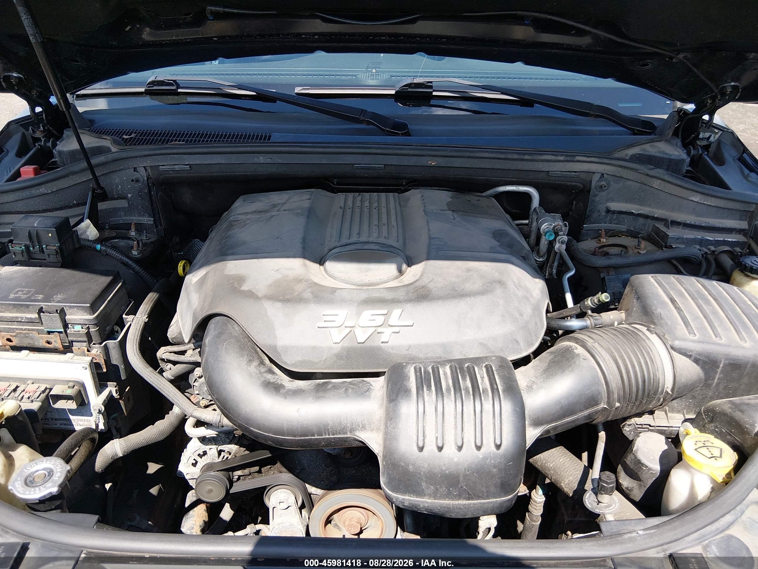 2012 Dodge Durango Crew Черный vin: 1C4RDJDG5CC308826