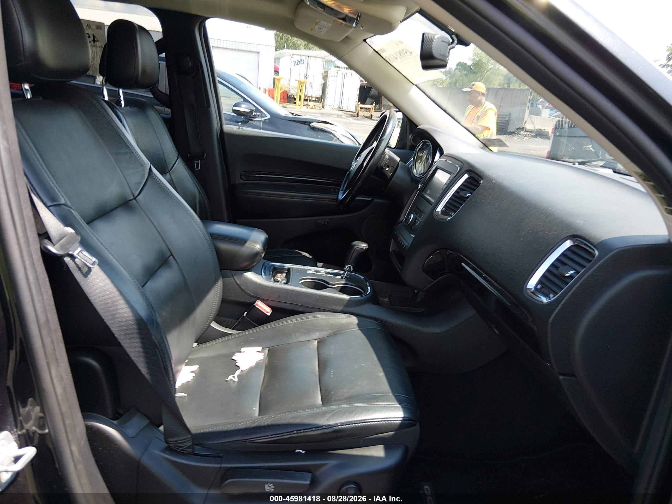2012 Dodge Durango Crew Черный vin: 1C4RDJDG5CC308826