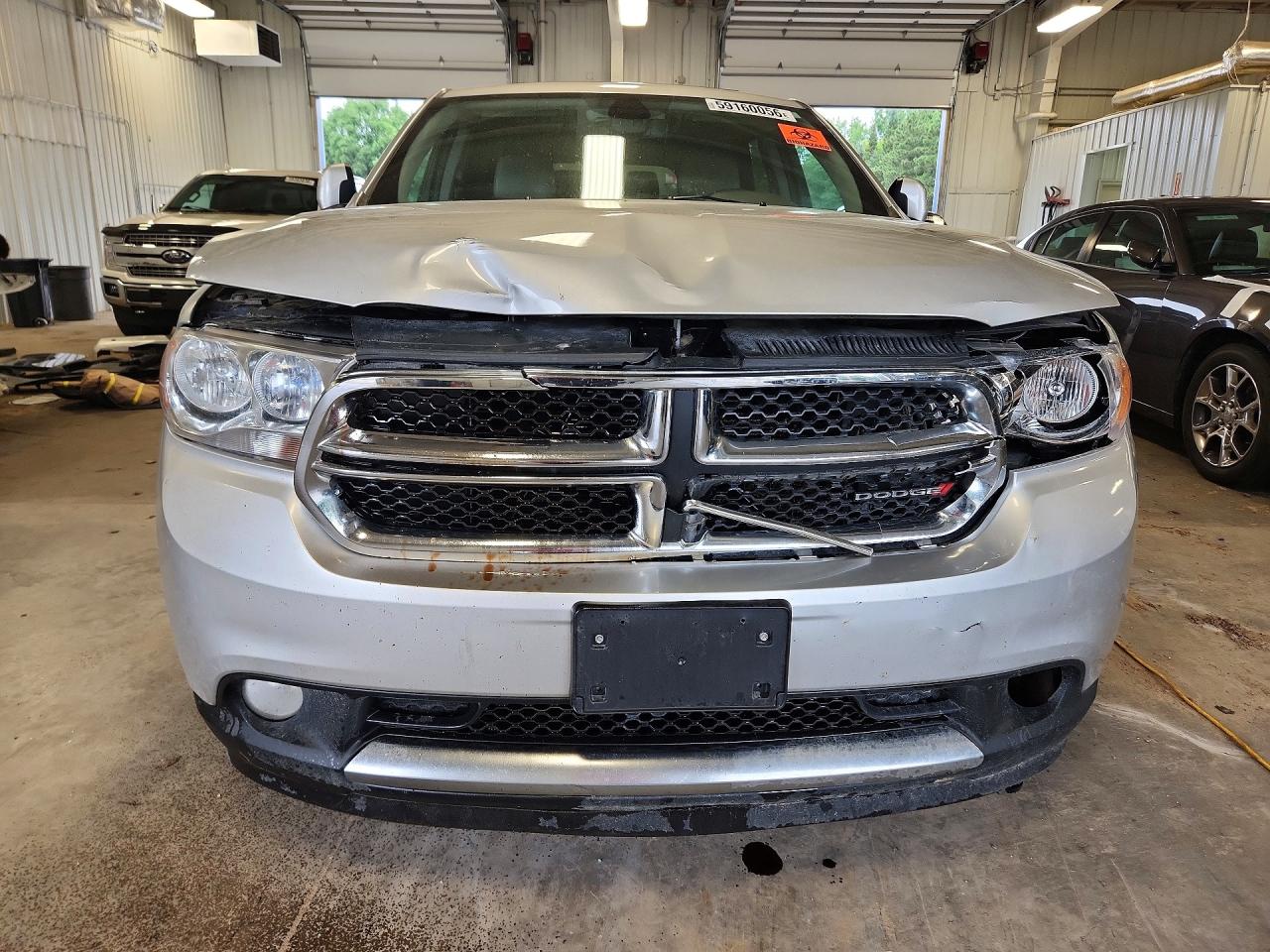 2012 Dodge Durango Crew Silver vin: 1C4RDJDG5CC322967