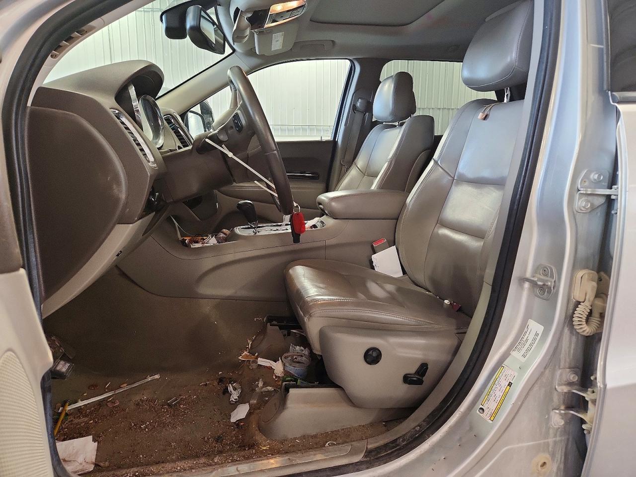2012 Dodge Durango Crew Silver vin: 1C4RDJDG5CC322967
