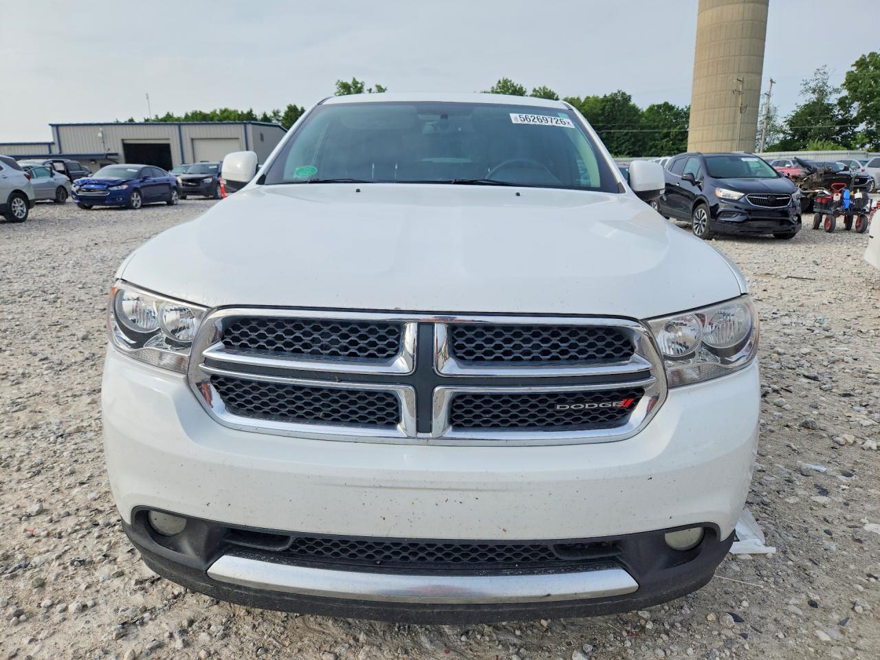 2013 Dodge Durango Crew White vin: 1C4RDJDG5DC554244