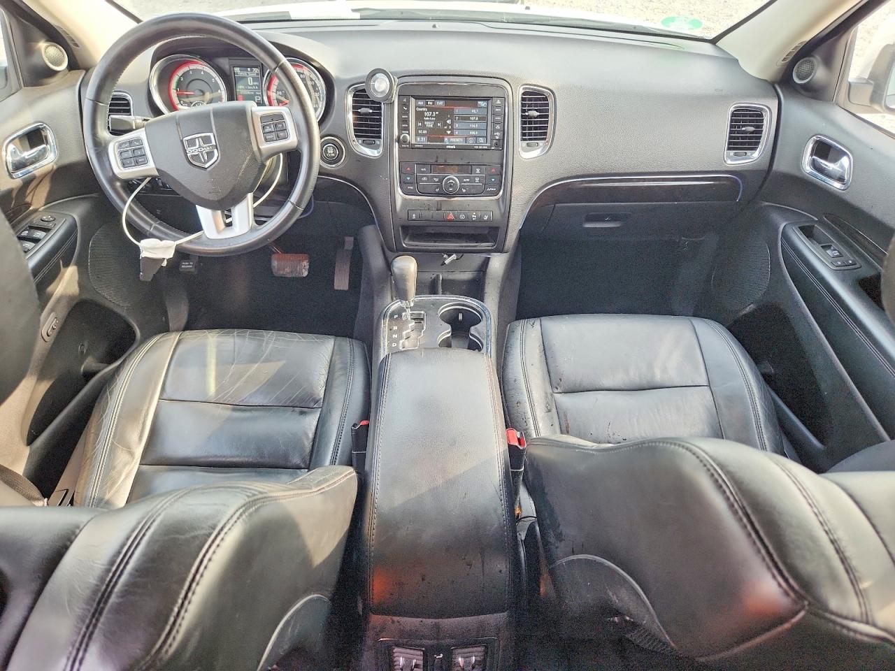 2013 Dodge Durango Crew White vin: 1C4RDJDG5DC554244