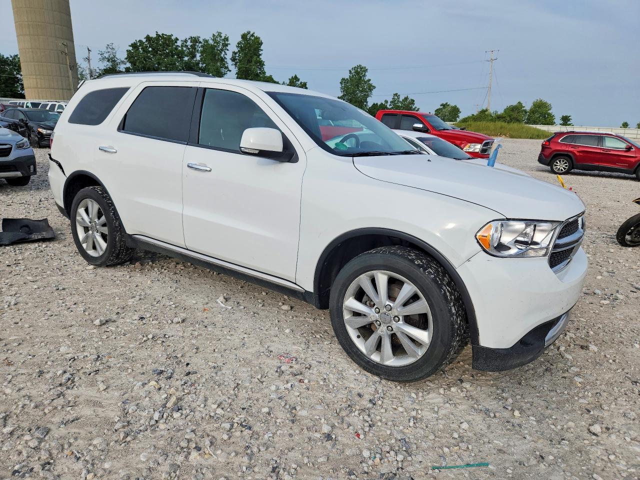 2013 Dodge Durango Crew White vin: 1C4RDJDG5DC554244