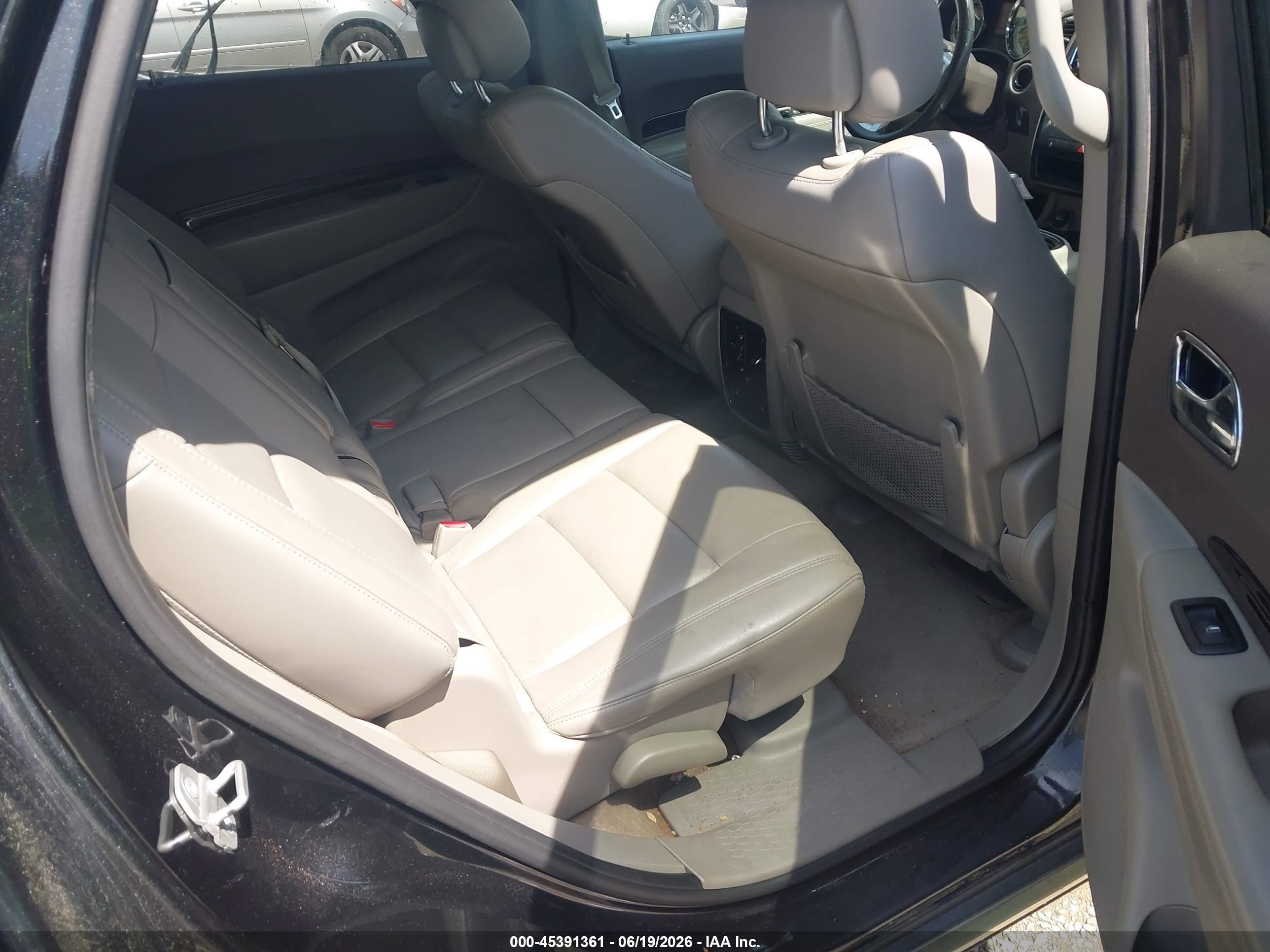 2013 Dodge Durango Crew Black vin: 1C4RDJDG5DC554308