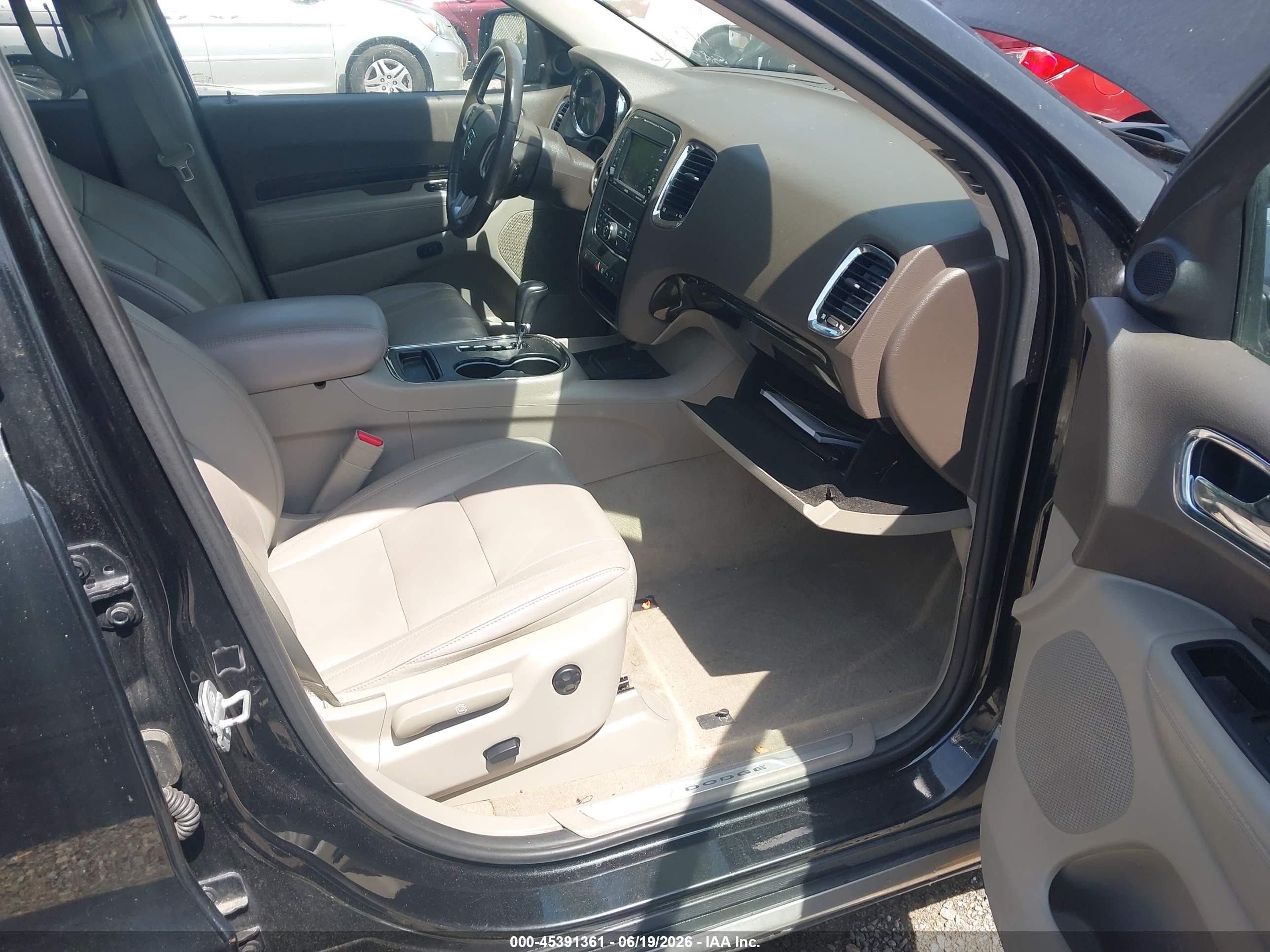 2013 Dodge Durango Crew Black vin: 1C4RDJDG5DC554308