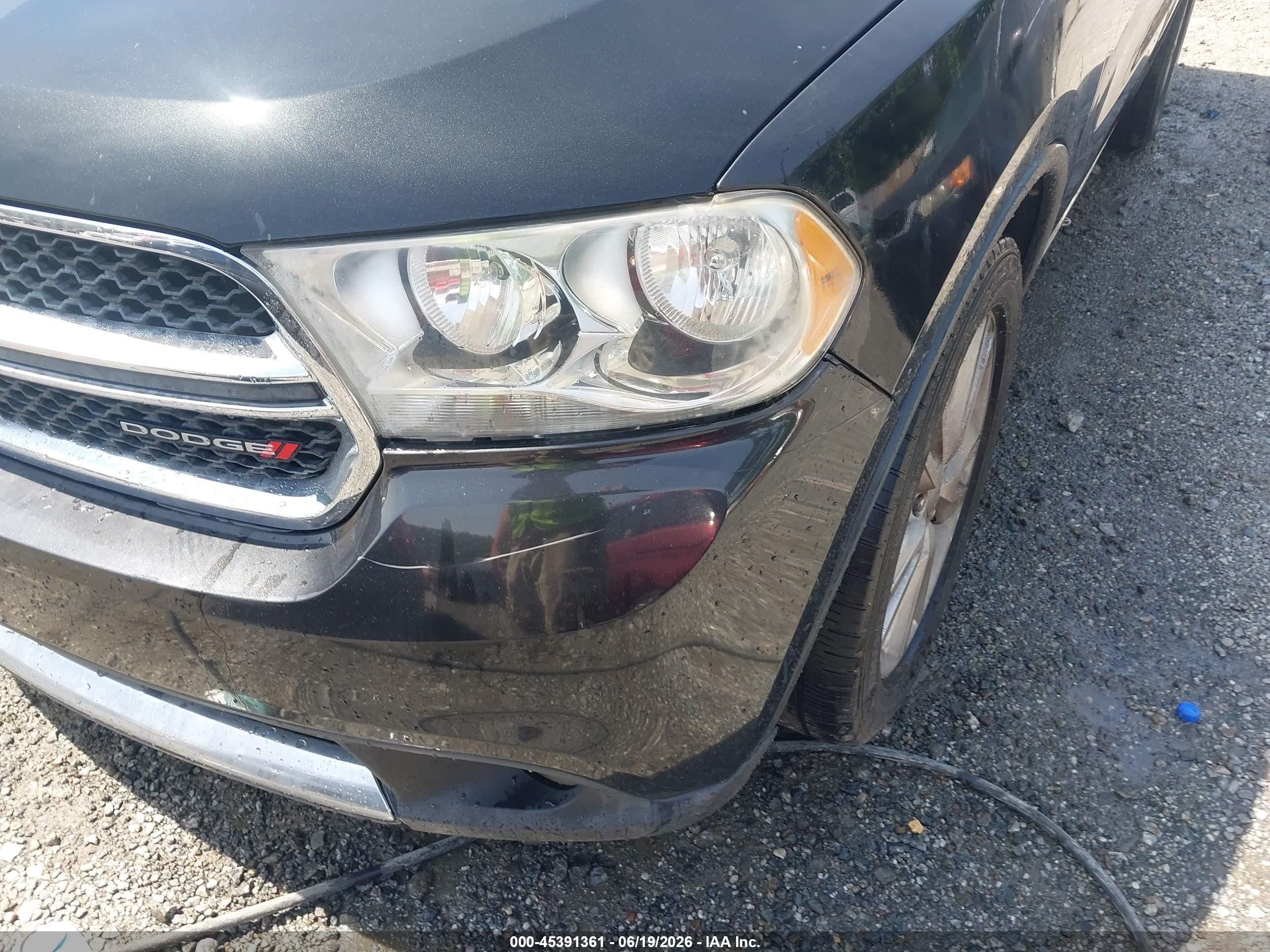 2013 Dodge Durango Crew Black vin: 1C4RDJDG5DC554308