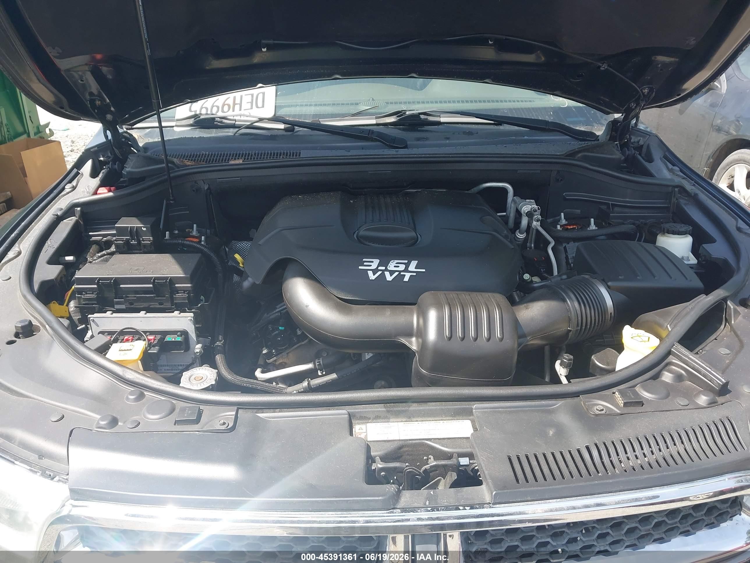 2013 Dodge Durango Crew Black vin: 1C4RDJDG5DC554308