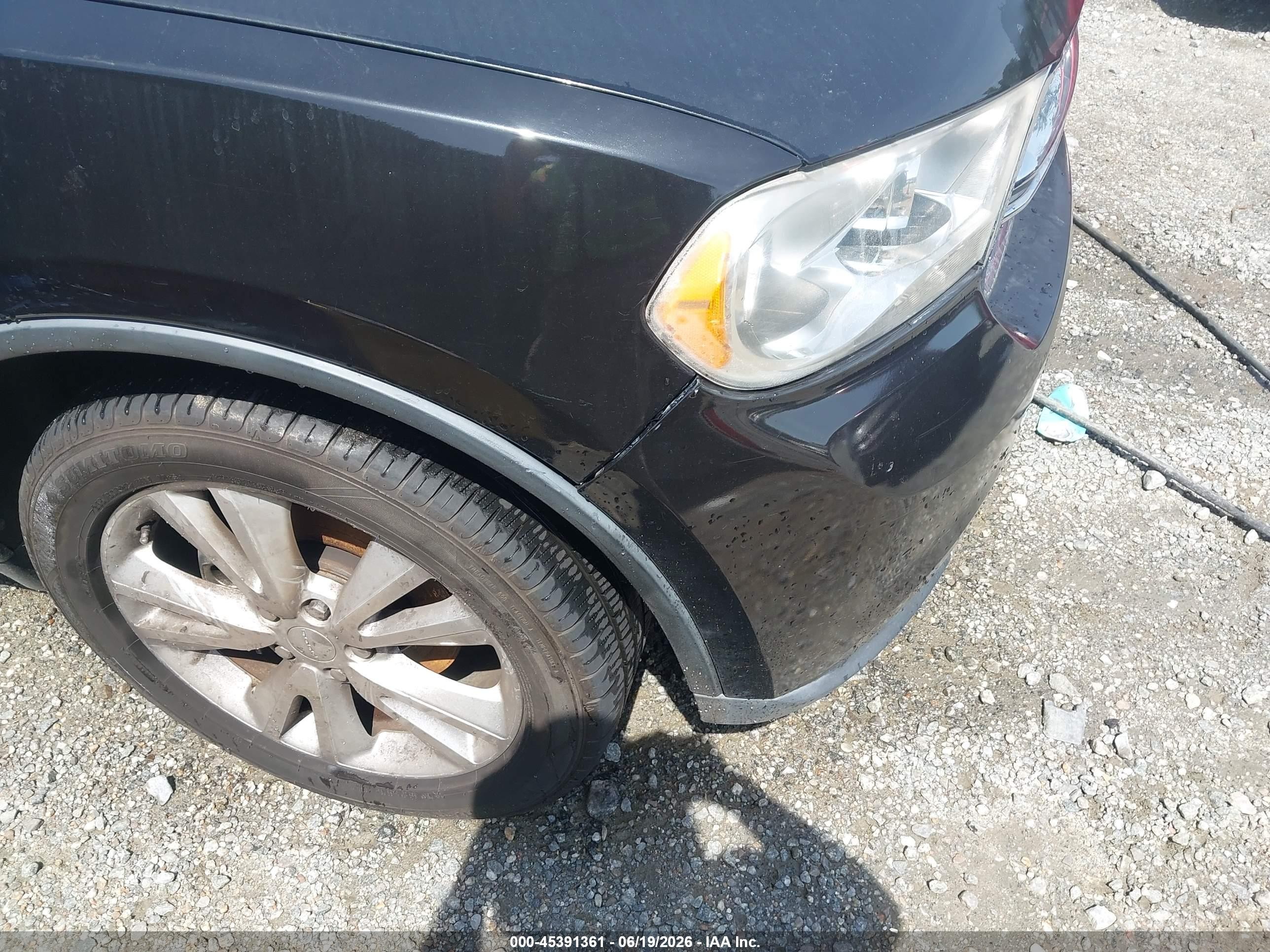 2013 Dodge Durango Crew Black vin: 1C4RDJDG5DC554308