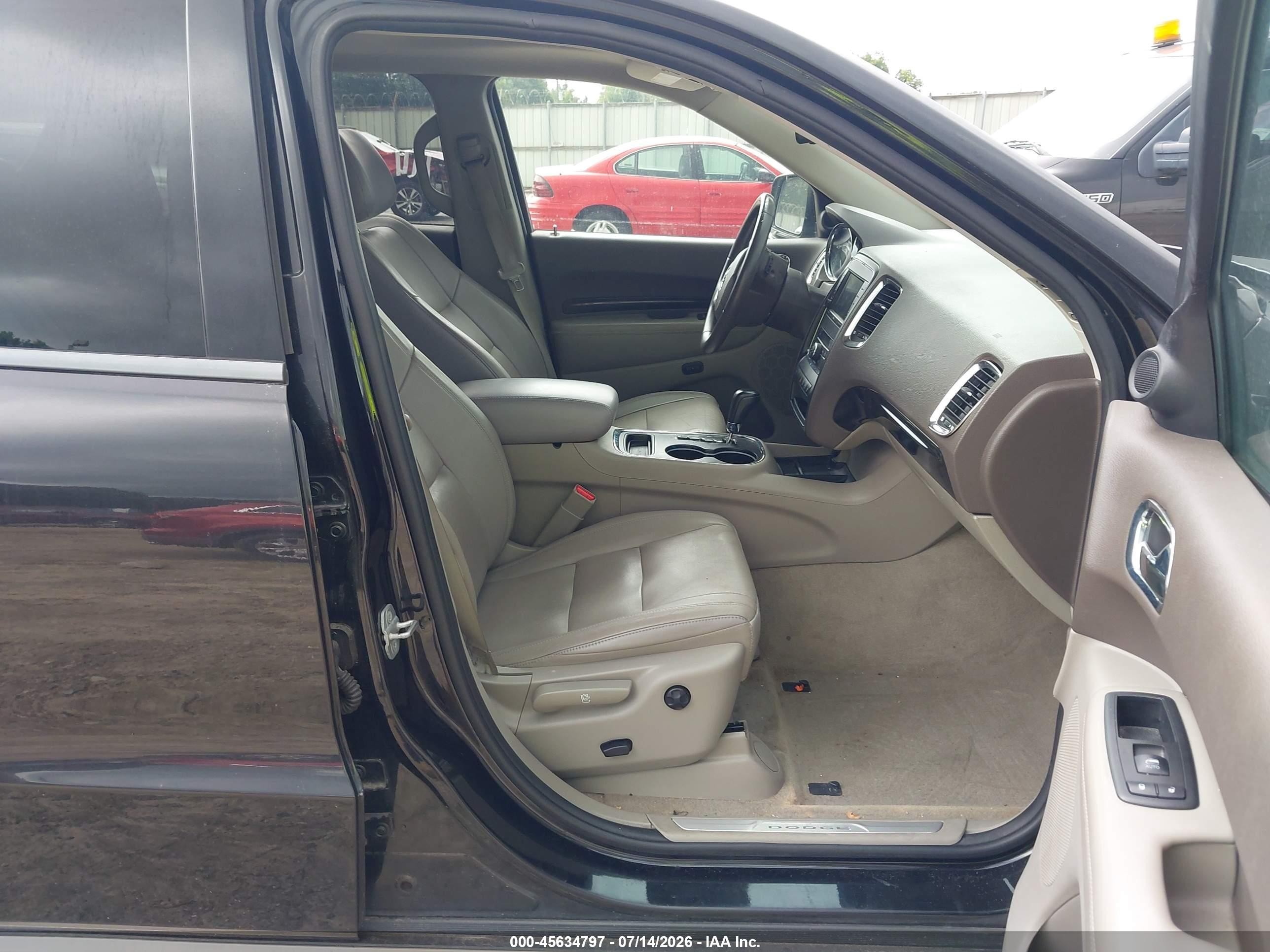 2013 Dodge Durango Crew Black vin: 1C4RDJDG5DC554308