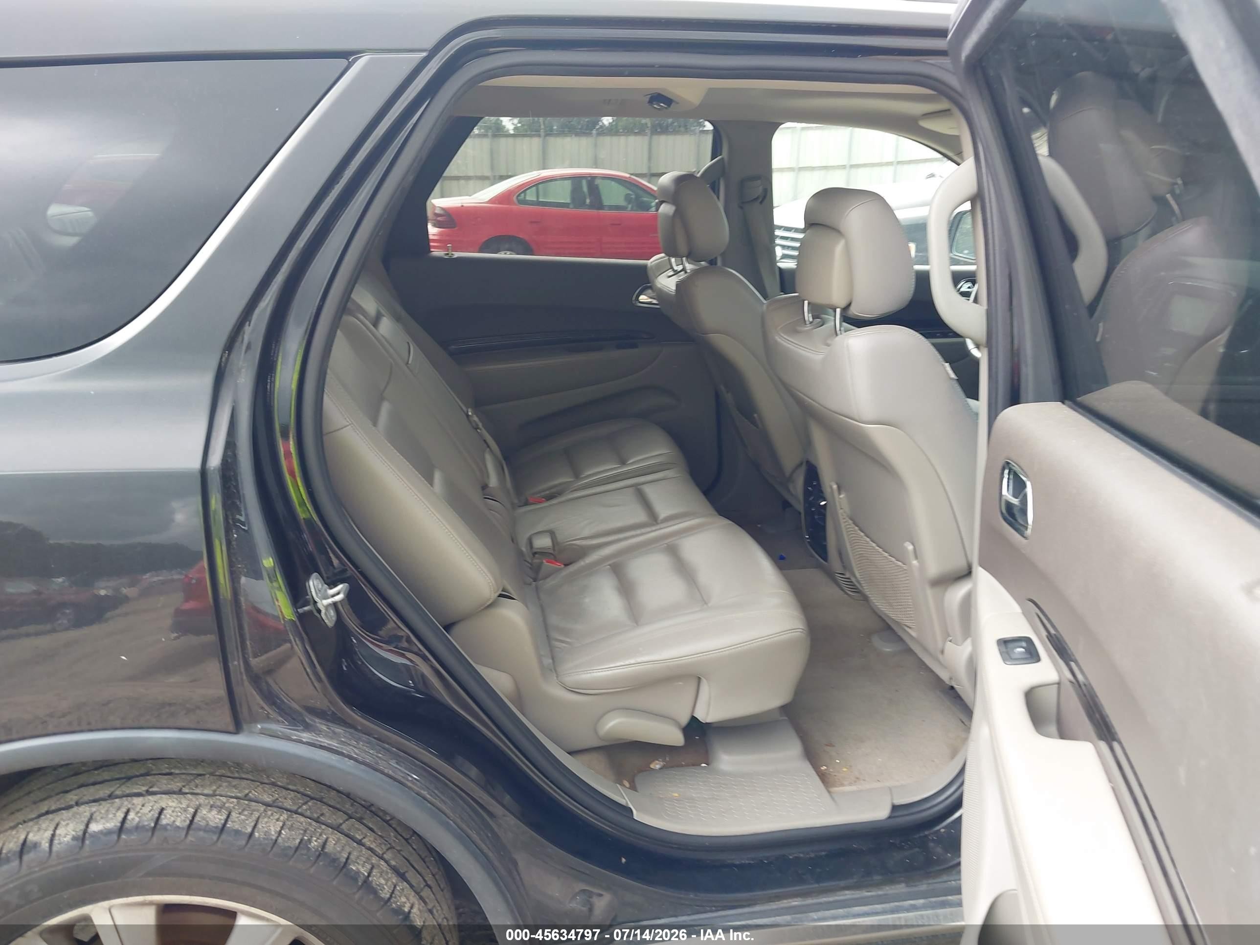 2013 Dodge Durango Crew Black vin: 1C4RDJDG5DC554308