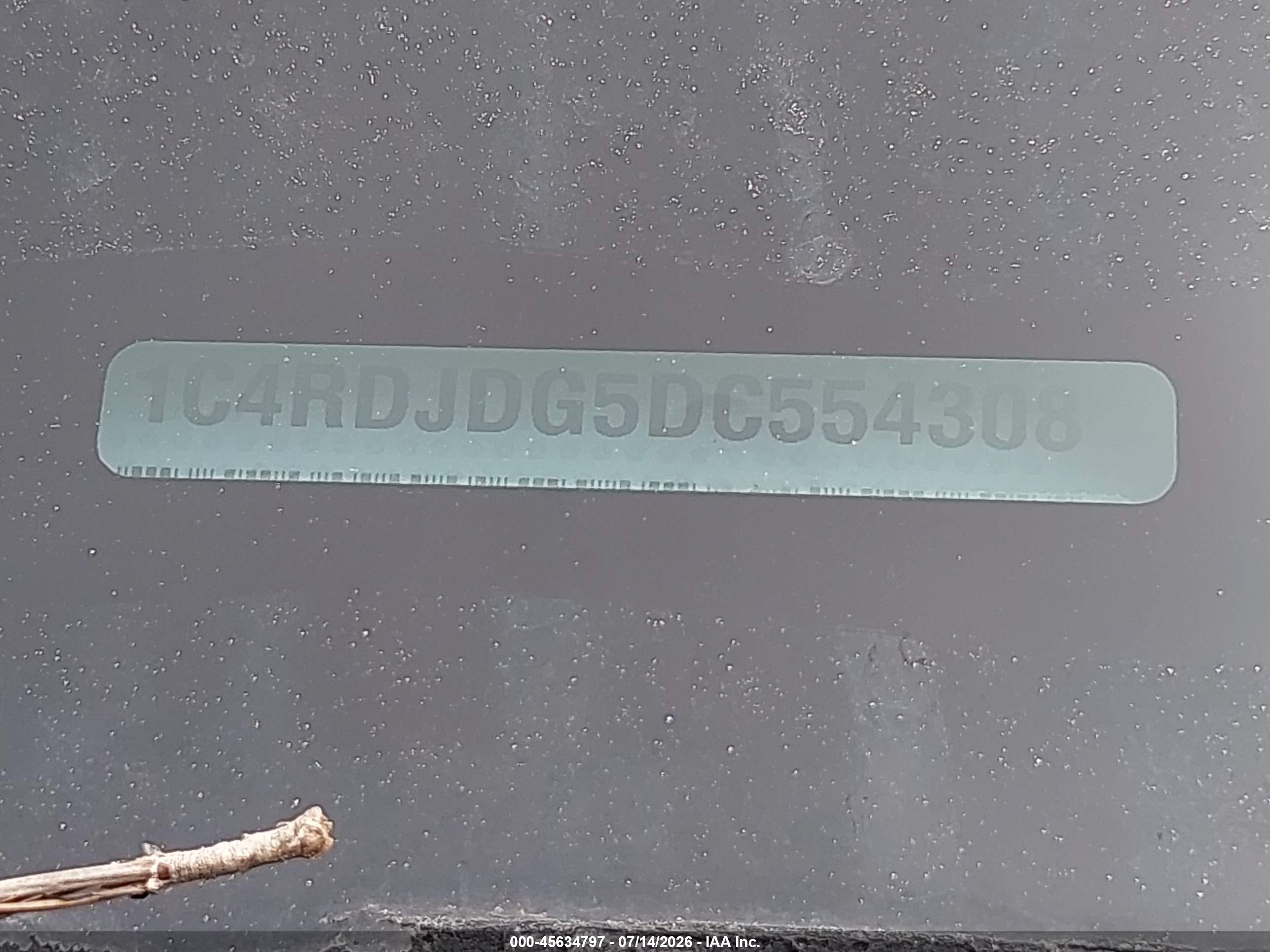 2013 Dodge Durango Crew Black vin: 1C4RDJDG5DC554308