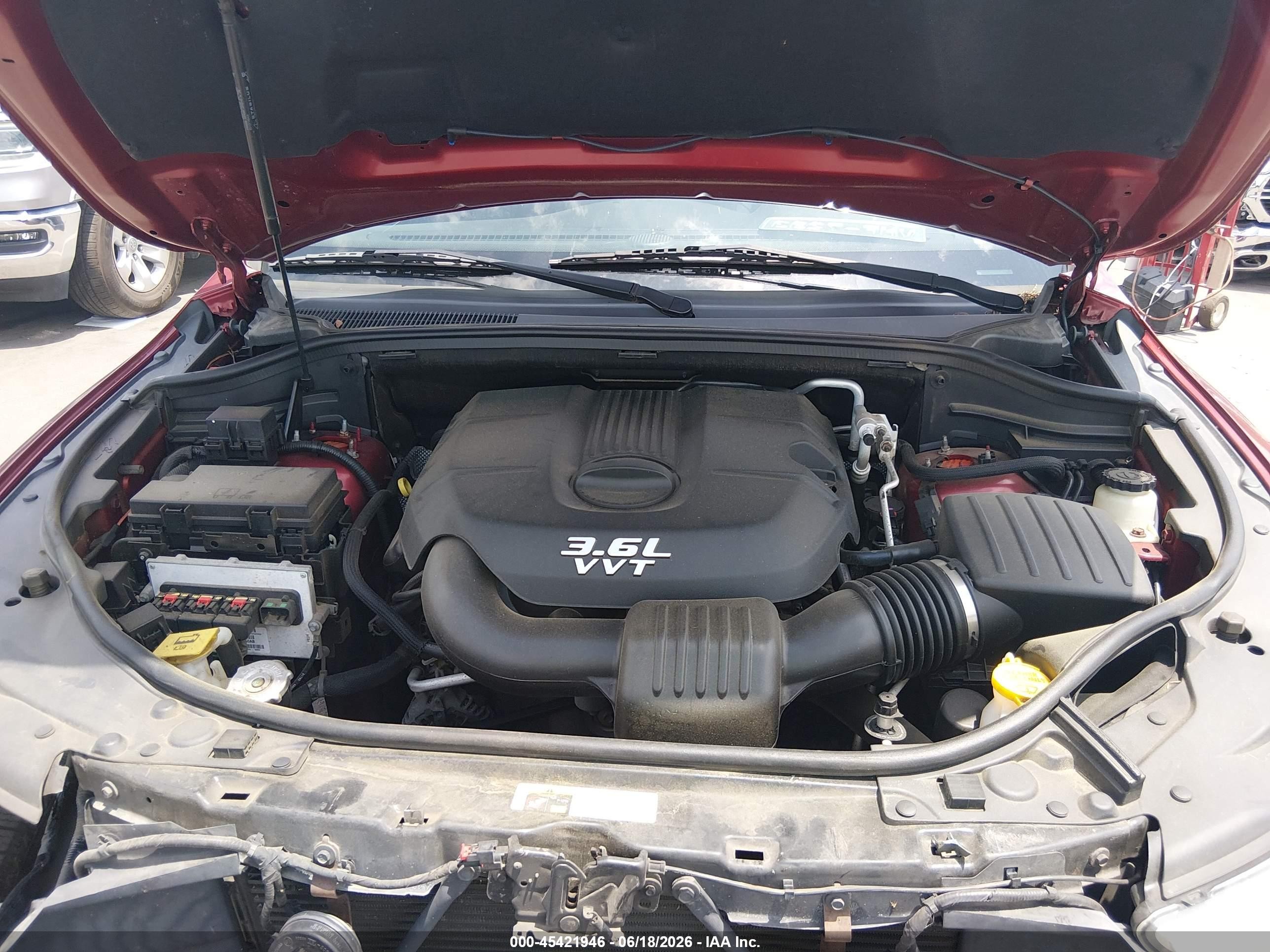 2013 Dodge Durango Crew Red vin: 1C4RDJDG5DC674397