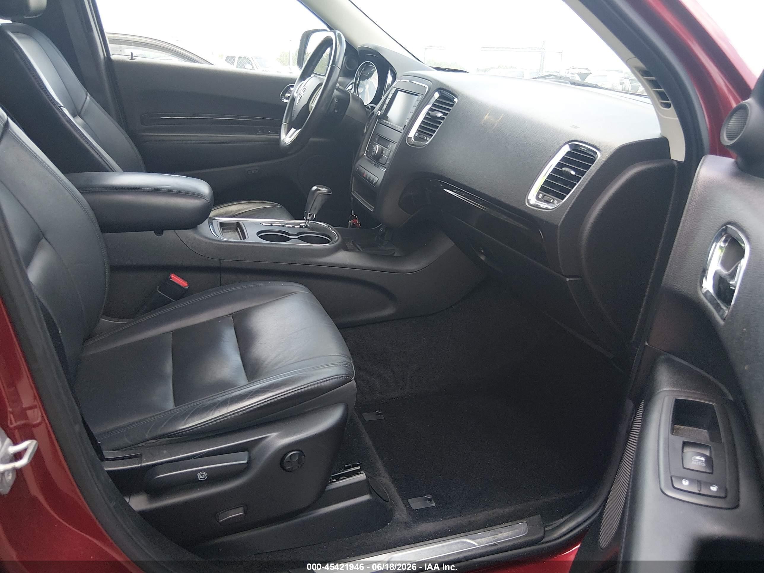 2013 Dodge Durango Crew Red vin: 1C4RDJDG5DC674397
