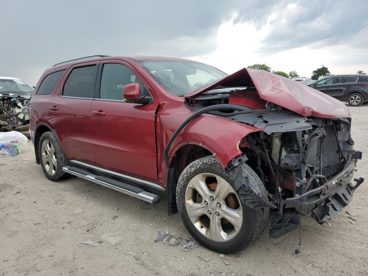2014 Dodge Durango Limited Burgundy vin: 1C4RDJDG5EC278617