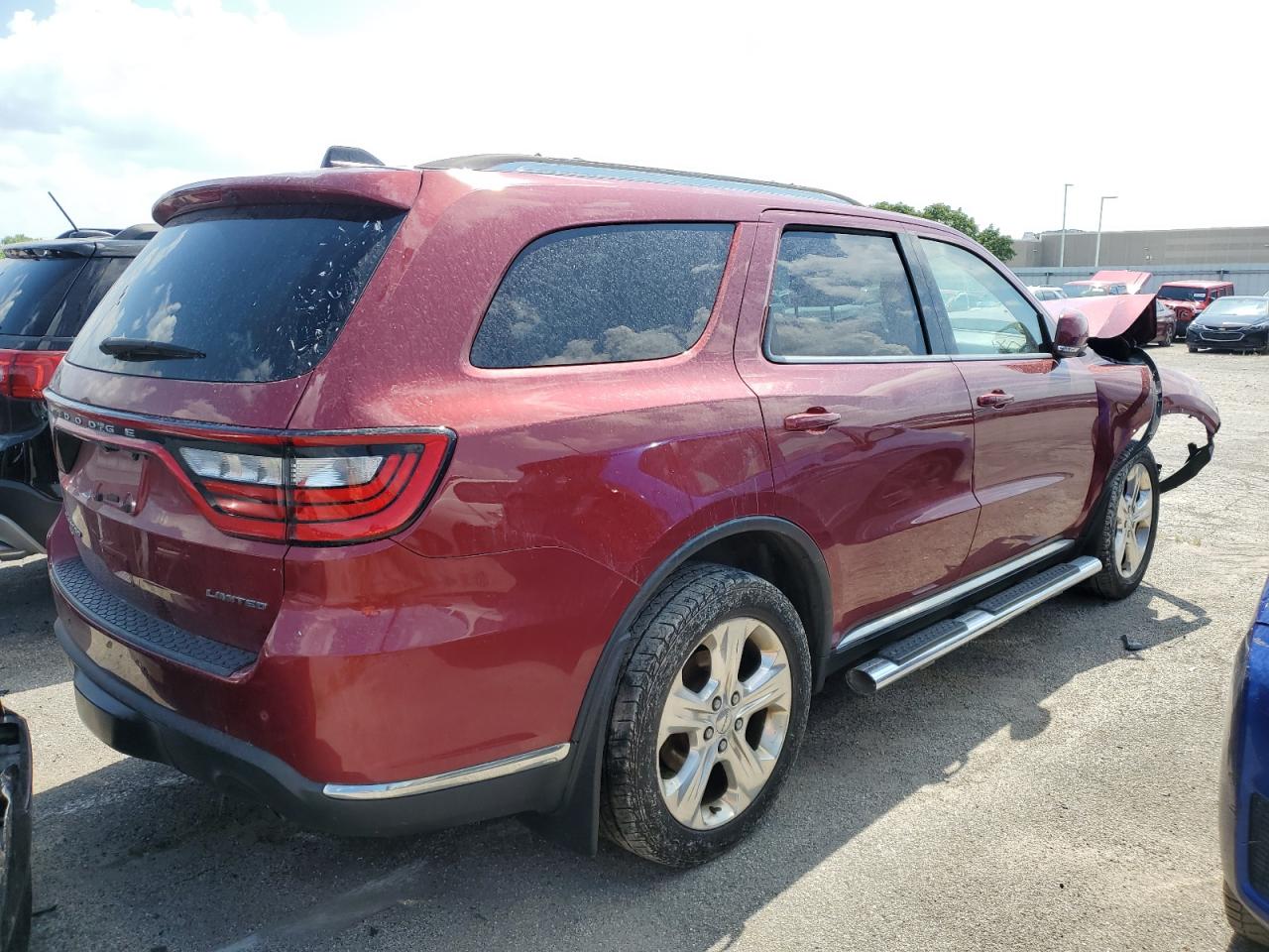 2014 Dodge Durango Limited Burgundy vin: 1C4RDJDG5EC278617