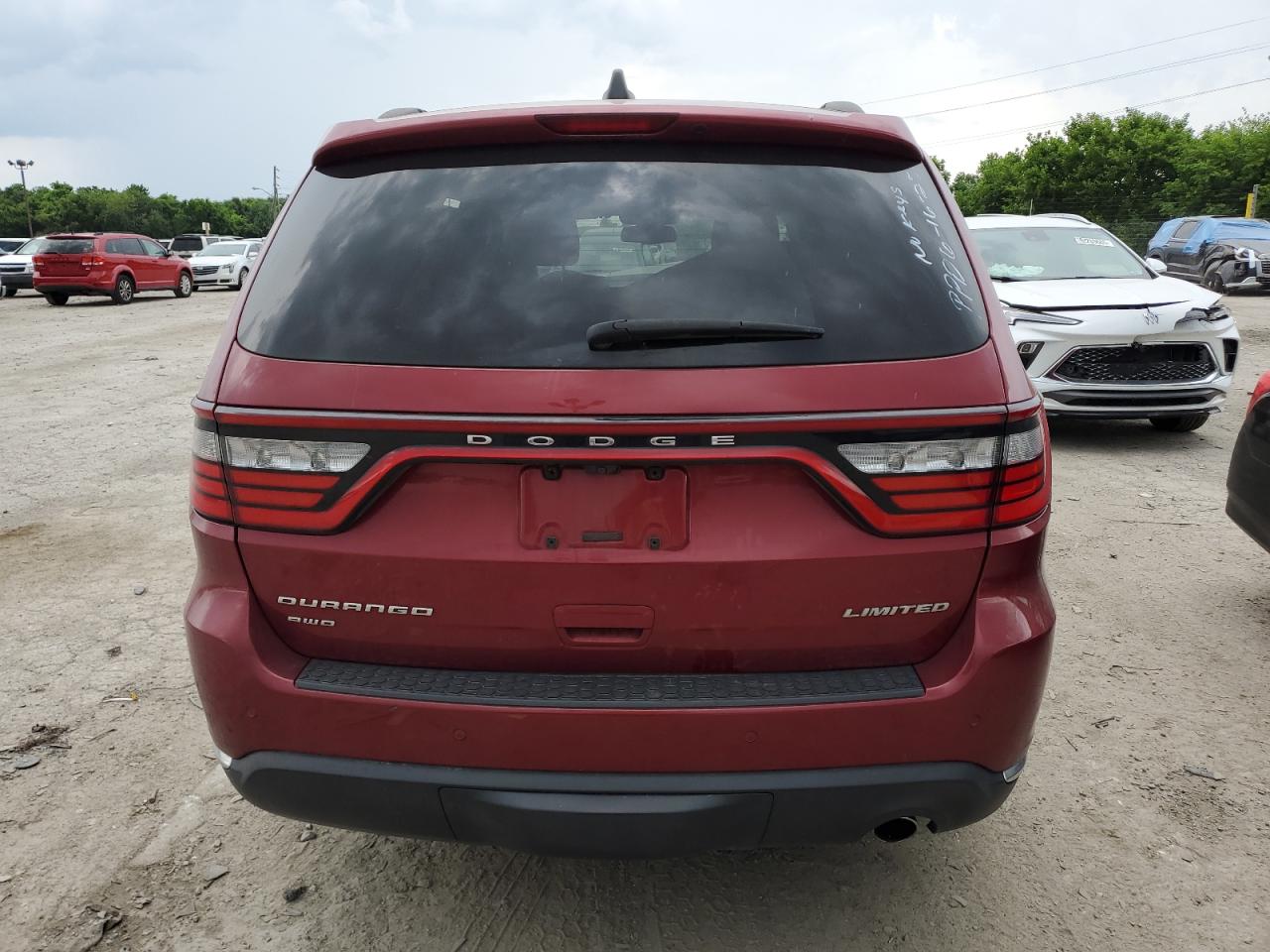2014 Dodge Durango Limited Burgundy vin: 1C4RDJDG5EC278617
