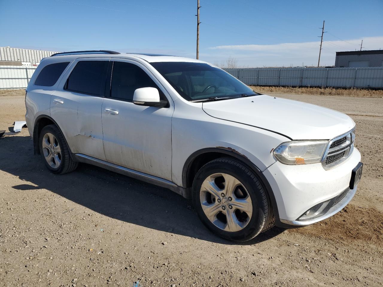 2014 Dodge Durango Limited White vin: 1C4RDJDG5EC360850