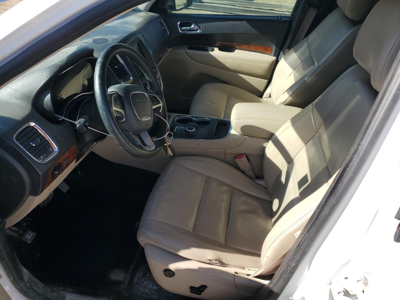 2014 Dodge Durango Limited White vin: 1C4RDJDG5EC360850